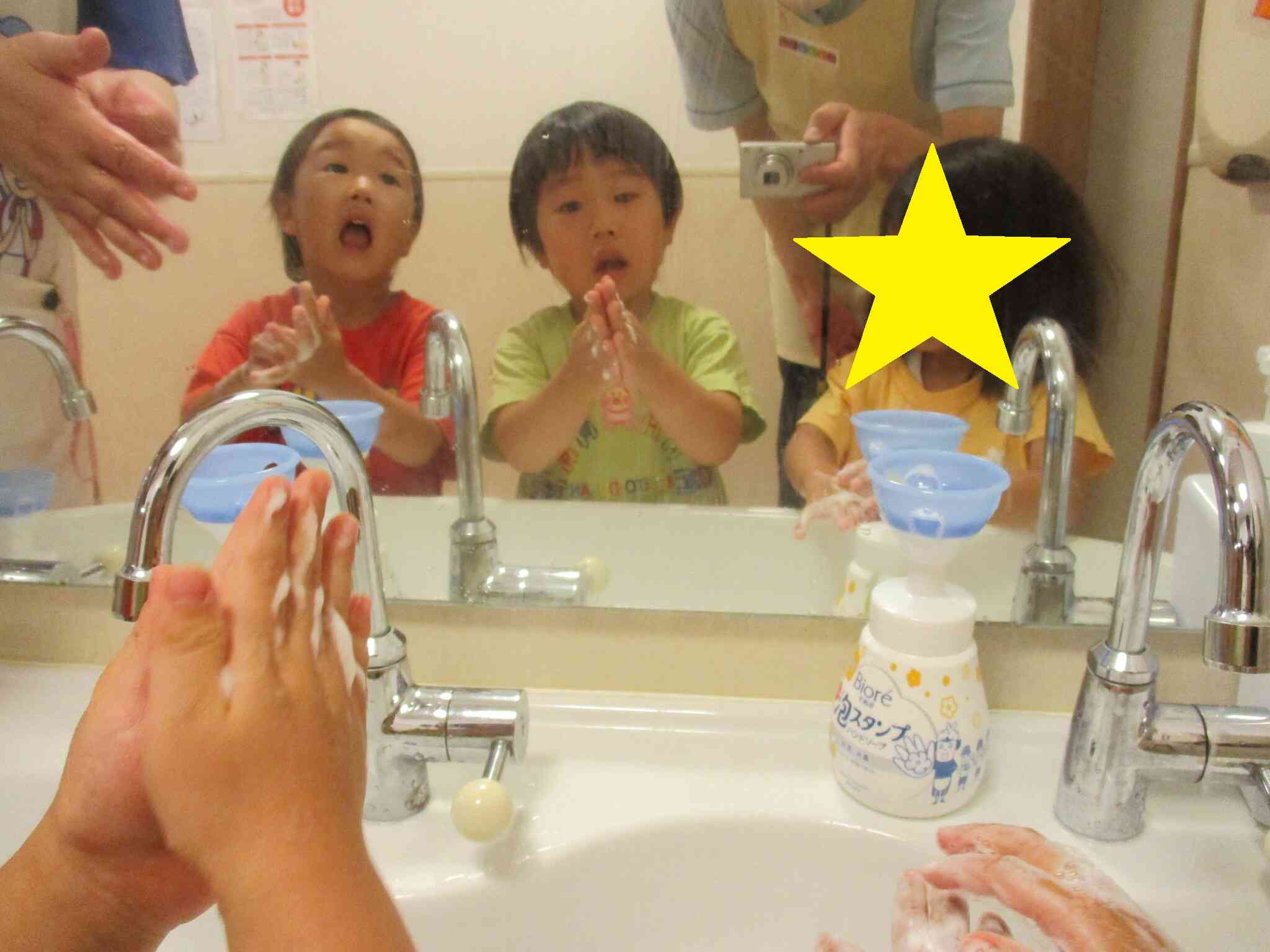 3歳児　りす組　手洗い教室
