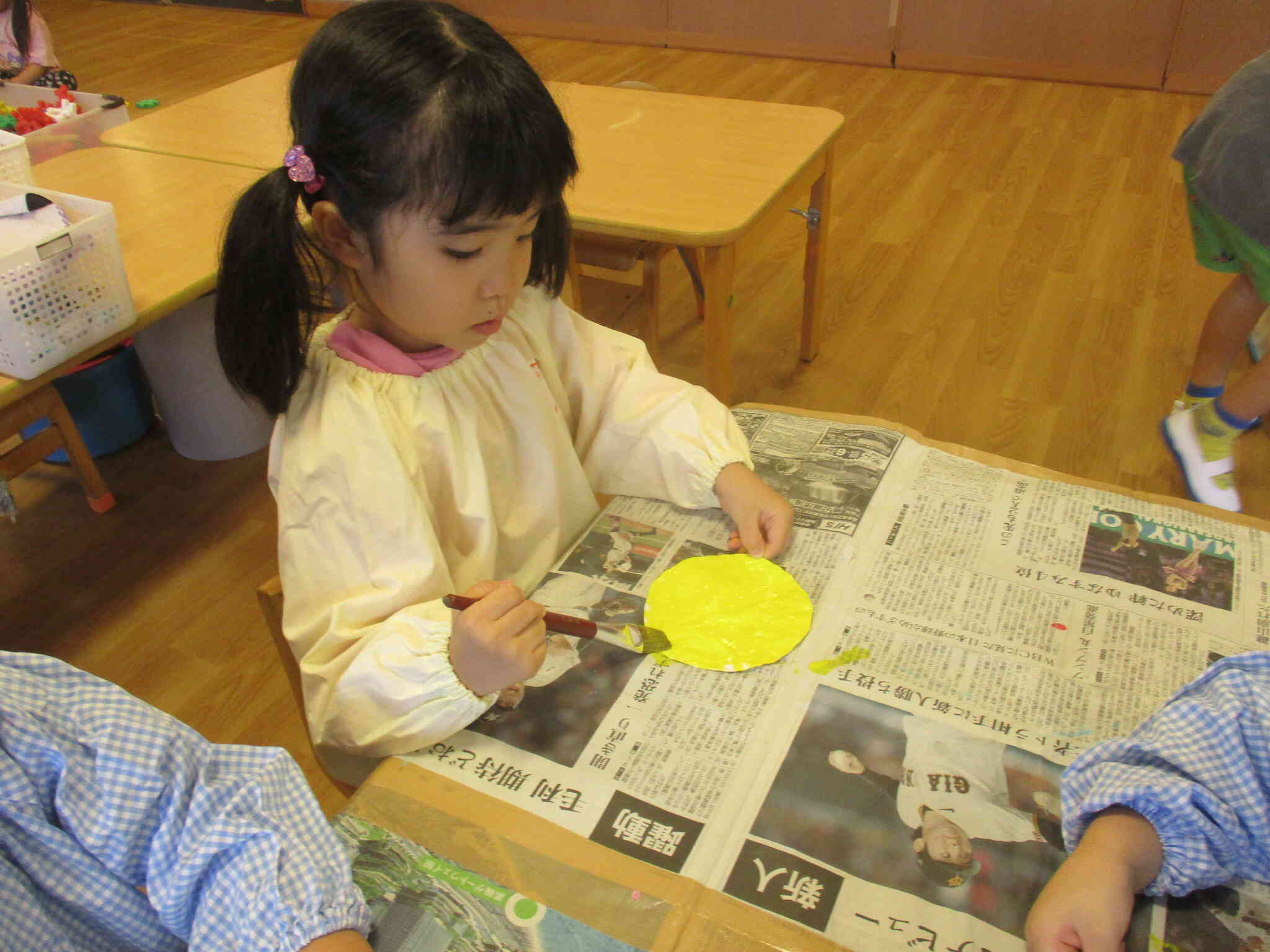 ４歳児　ぱんだ組　おつきみ製作