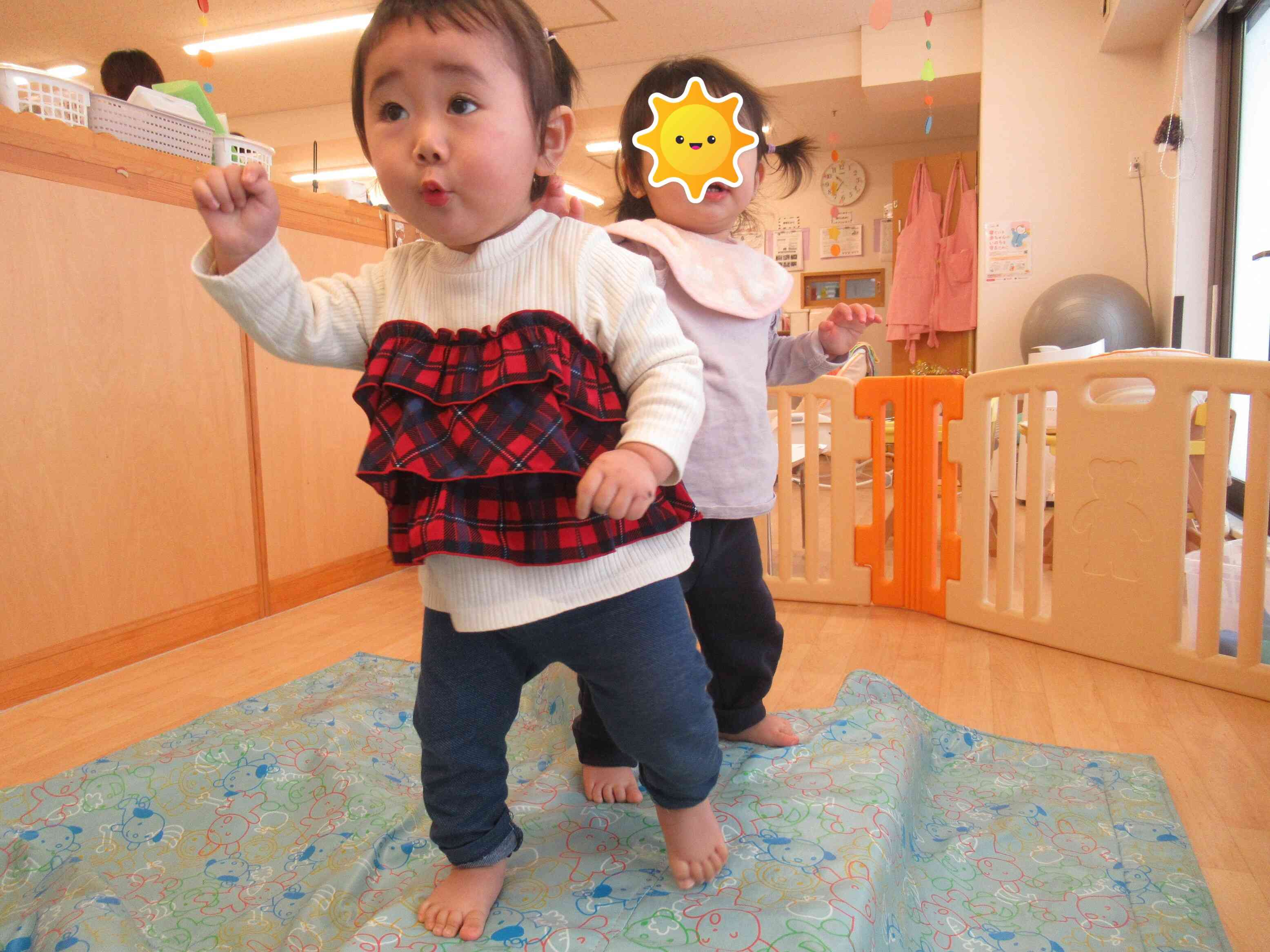 ひよこ組さんの感覚遊び