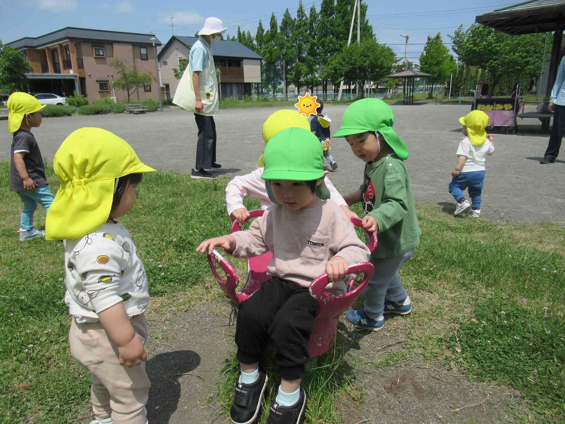 順番に乗りましょうね
