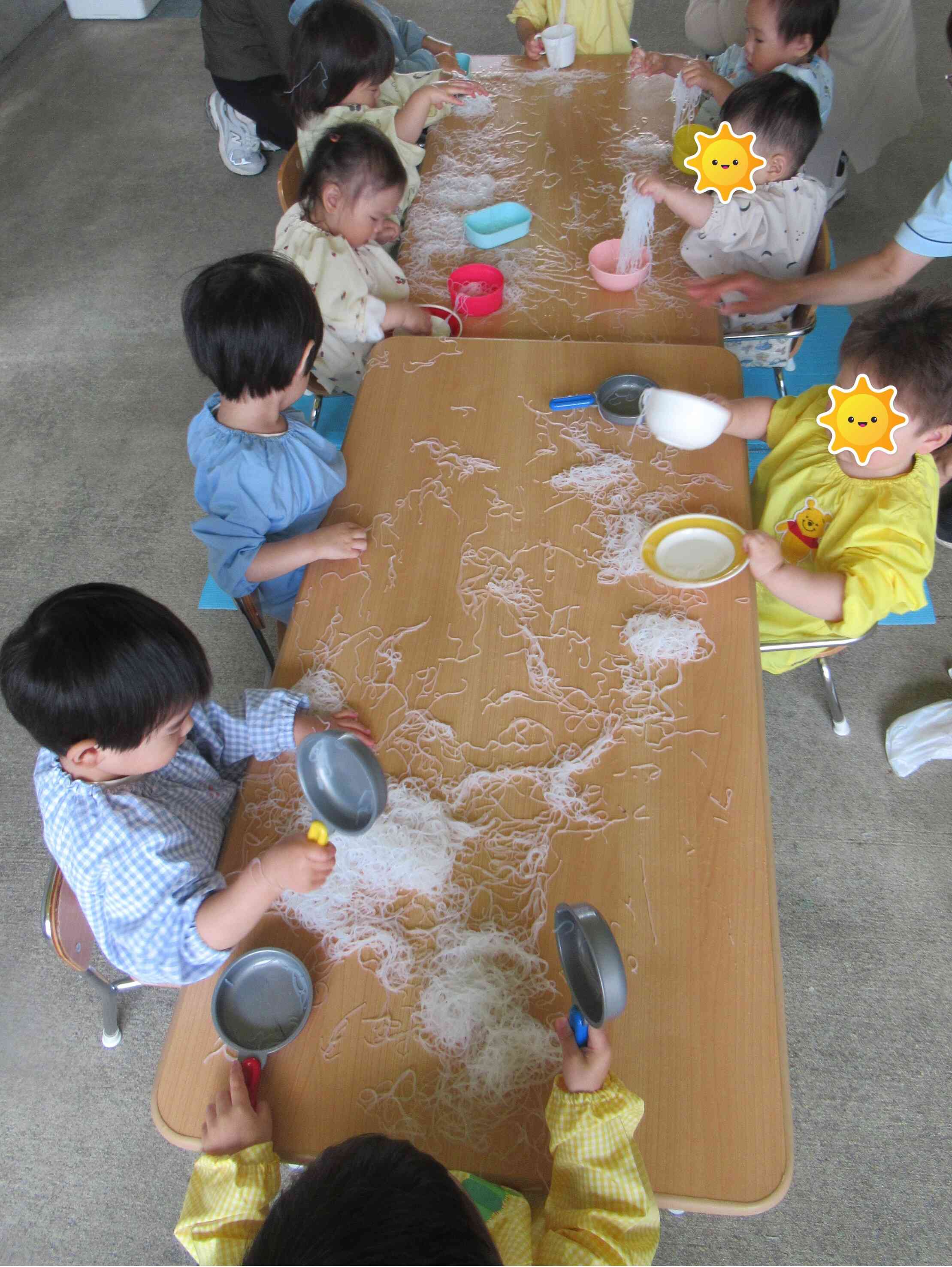 お外で感触遊び！