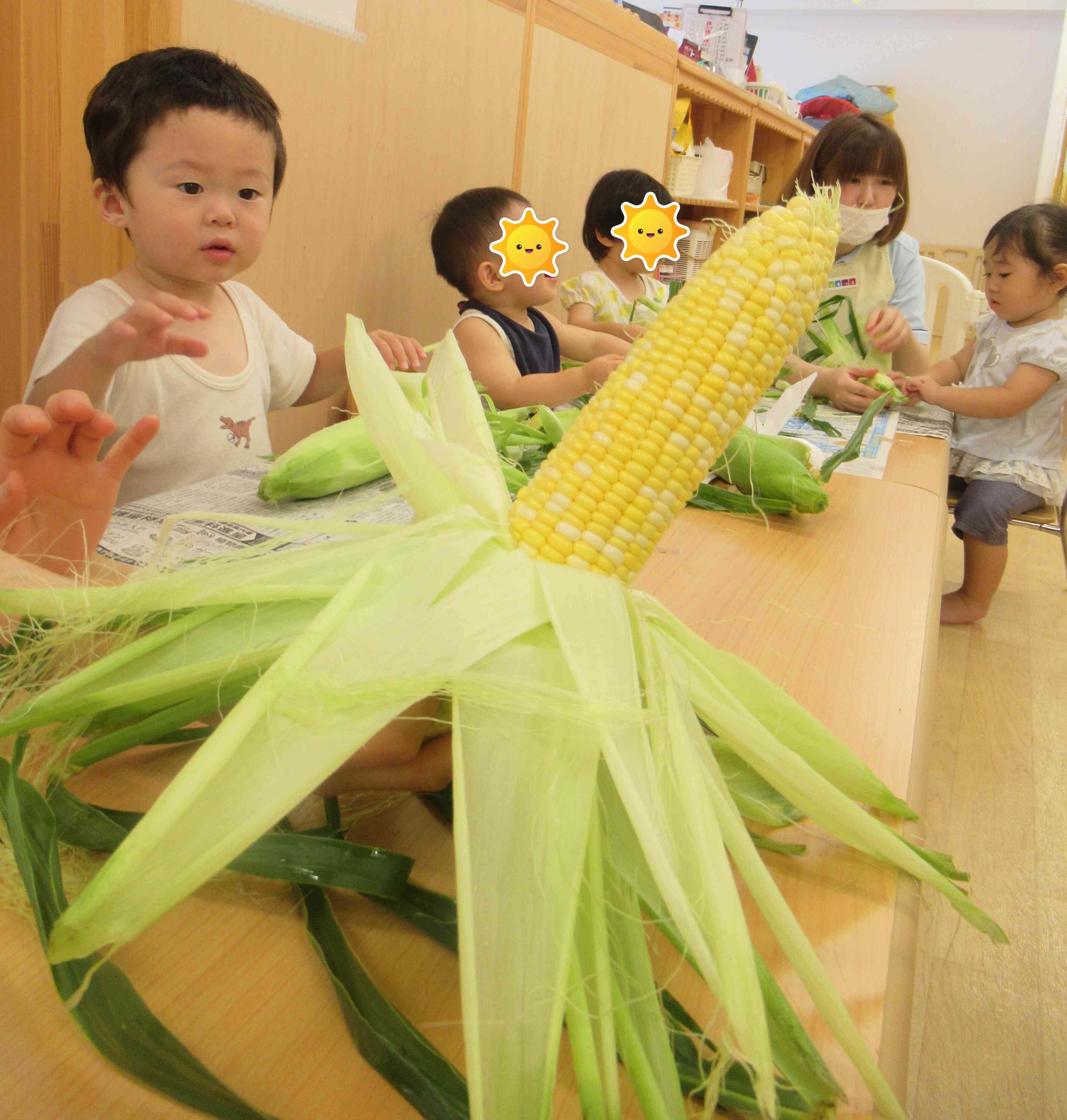 今日のテーマは「とうもろこし」