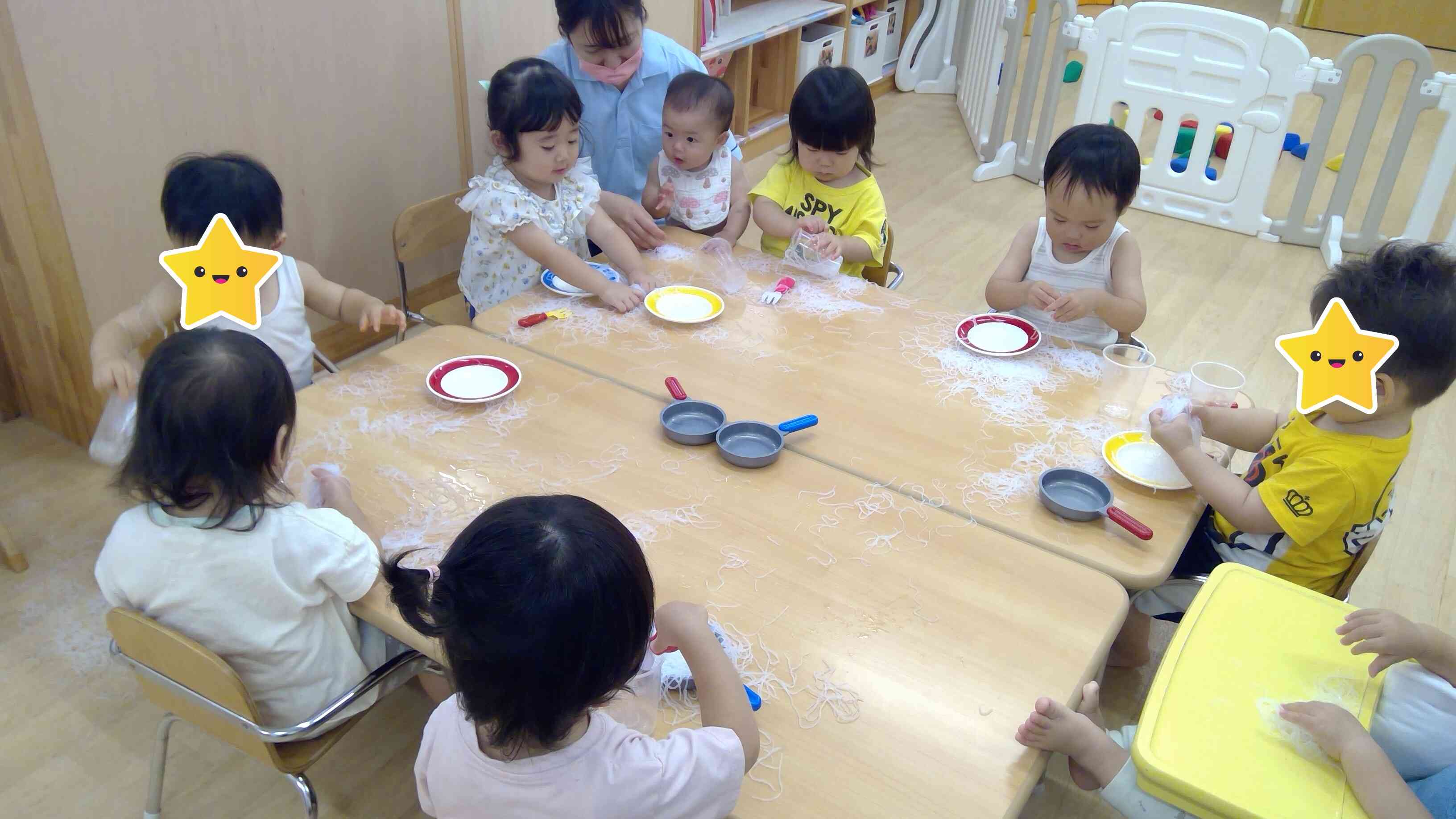 お皿に入れよう!