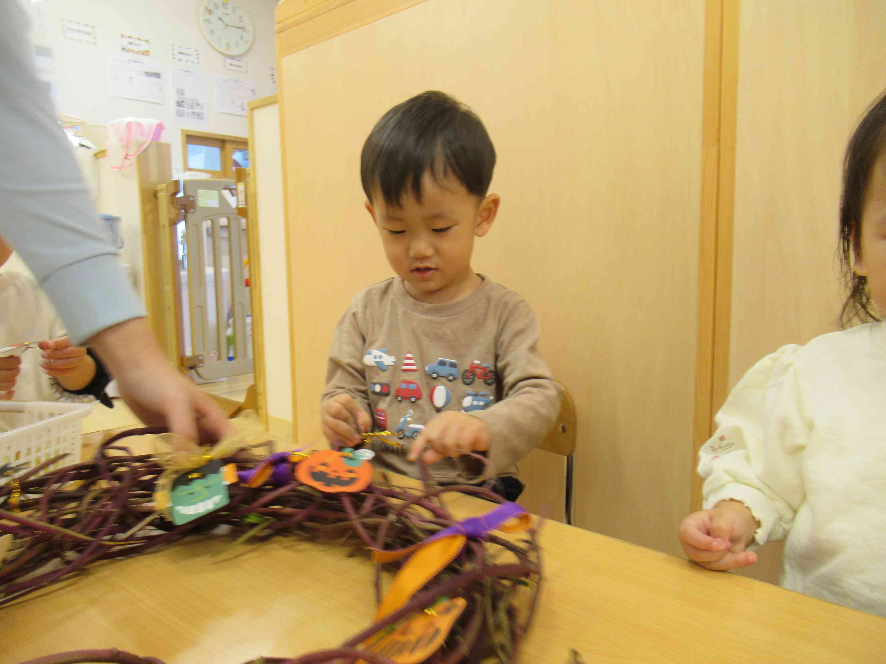 どこにつけようかな？