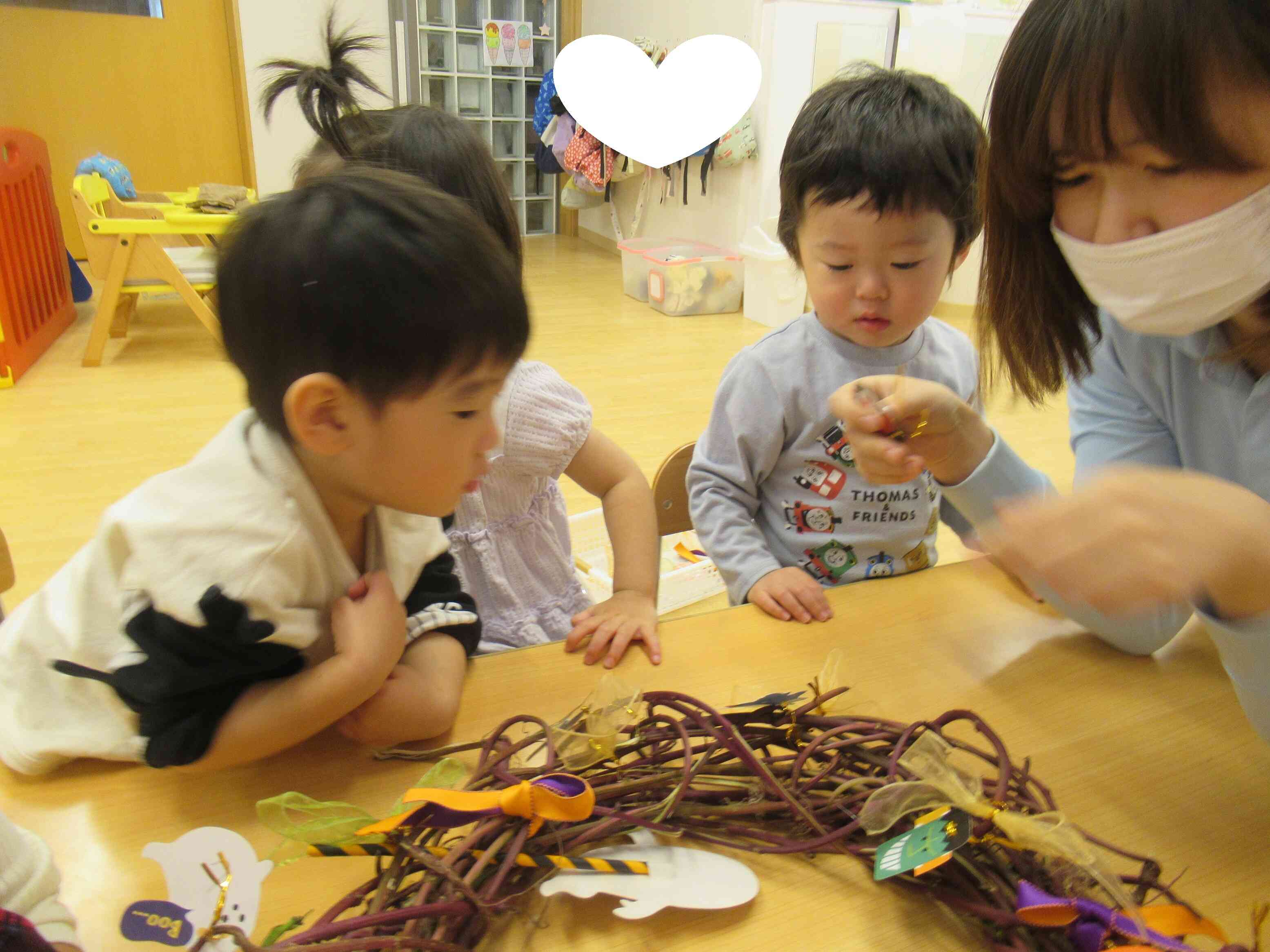 ハロウィンリースを作ろう!