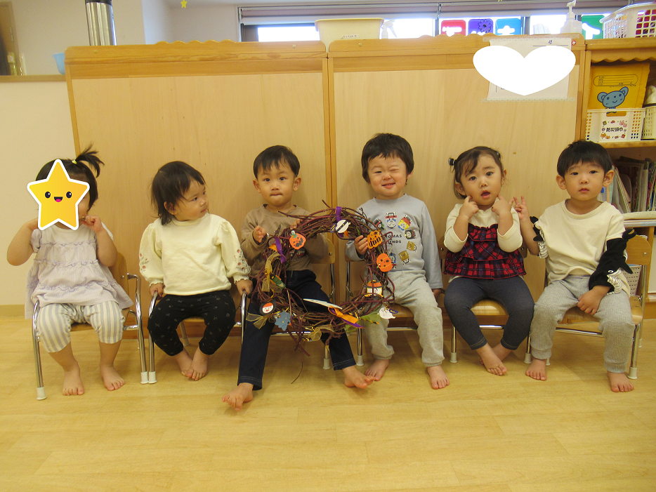 玄関に飾ろうね！