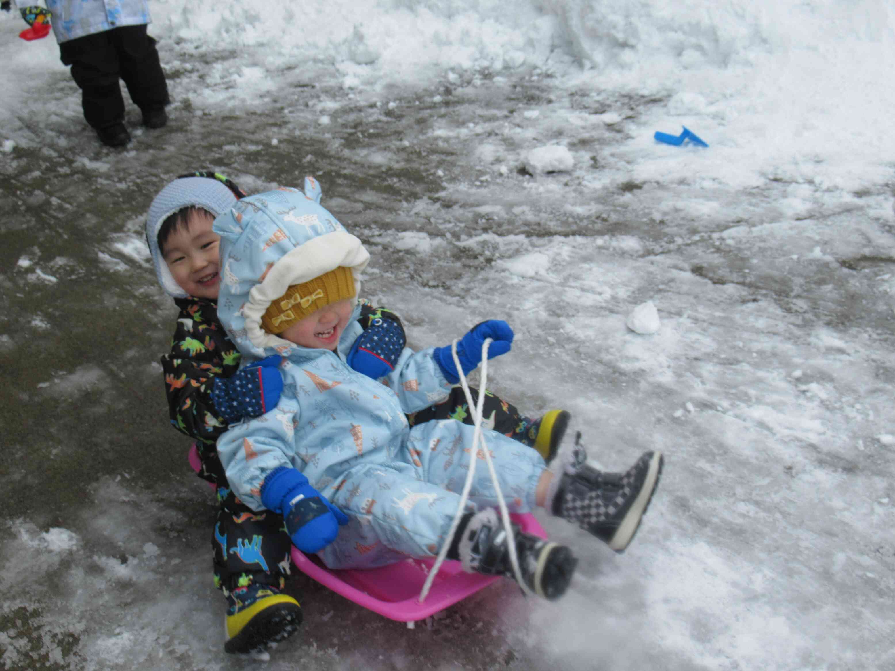おもいっきり雪遊び