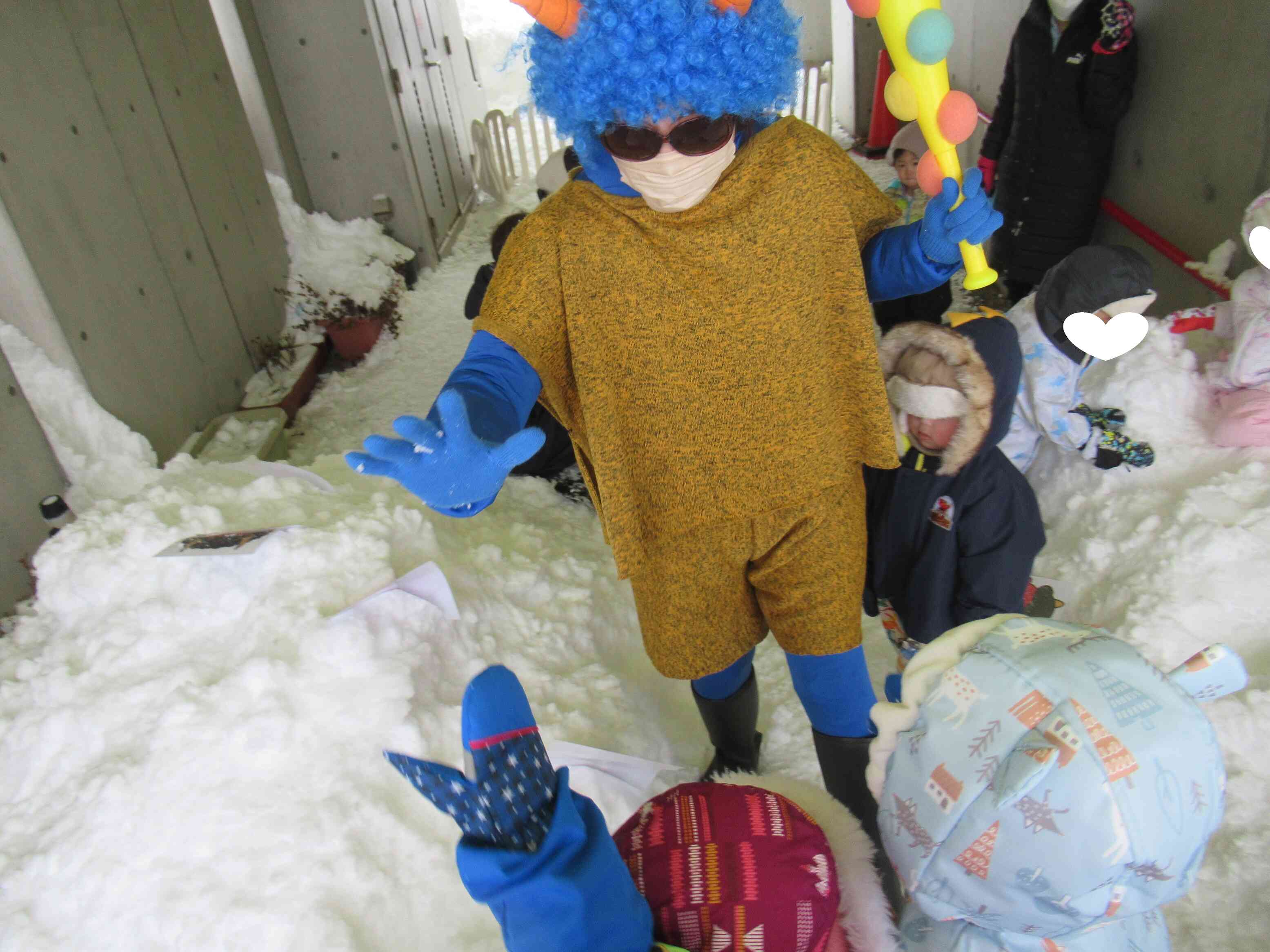 最後はハイタッチ！