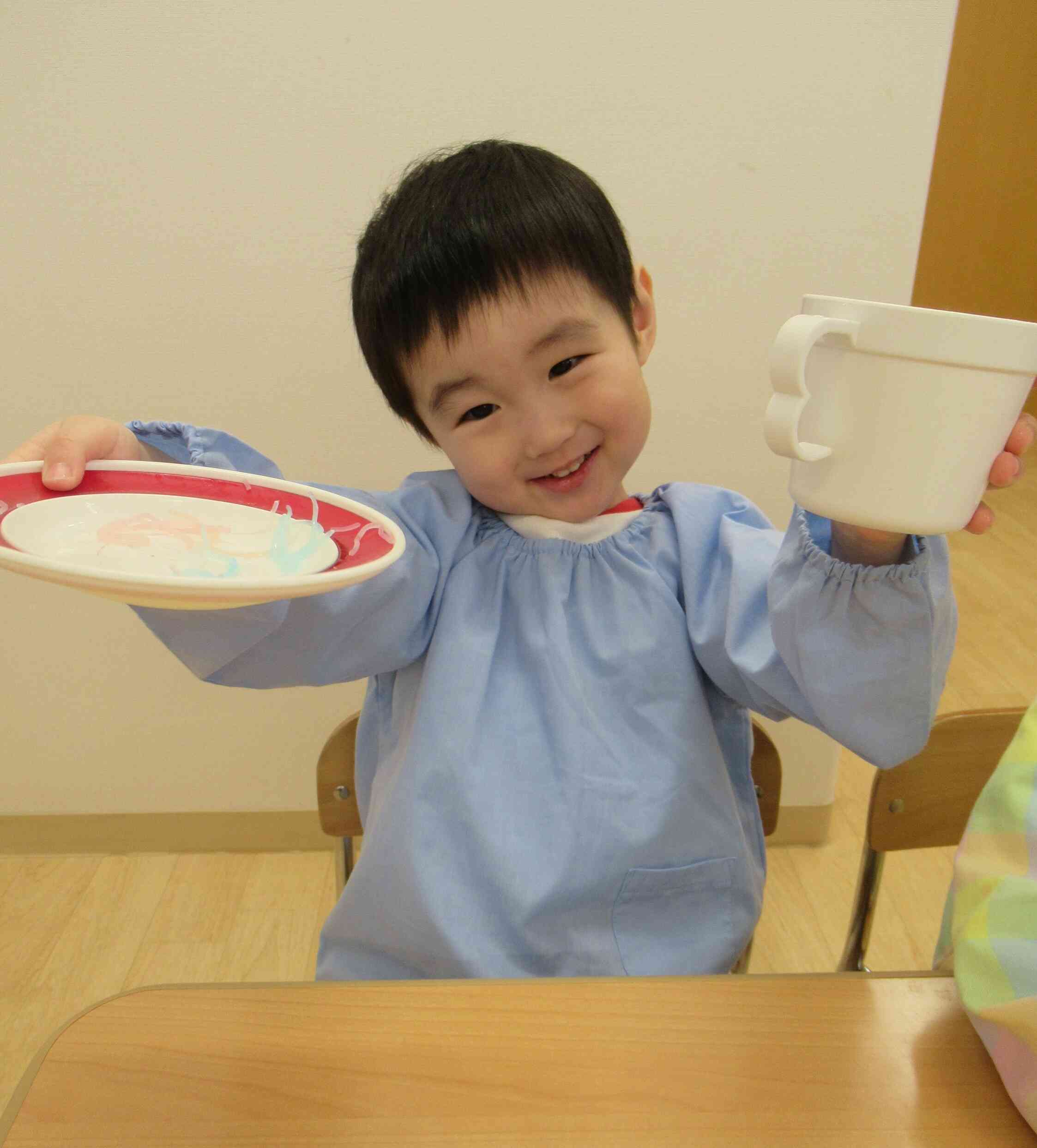 感触遊び「はるさめ」