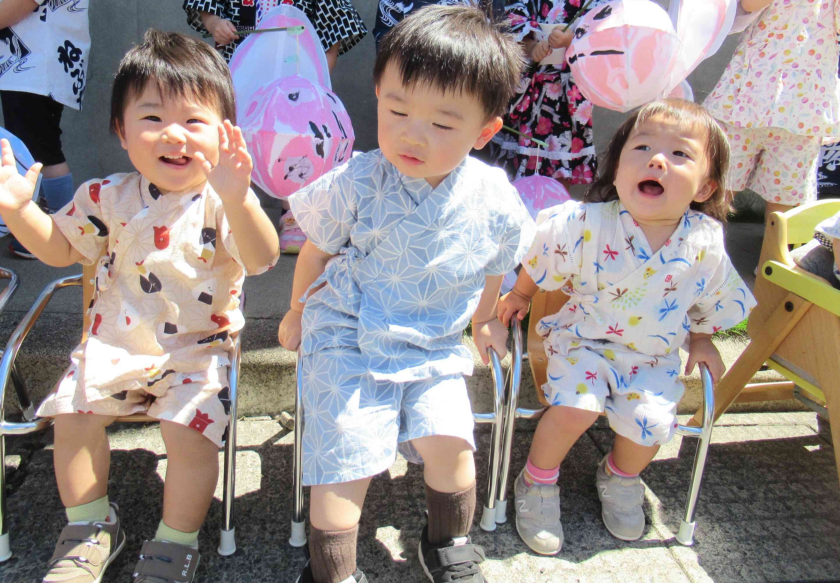 かわいい甚平姿