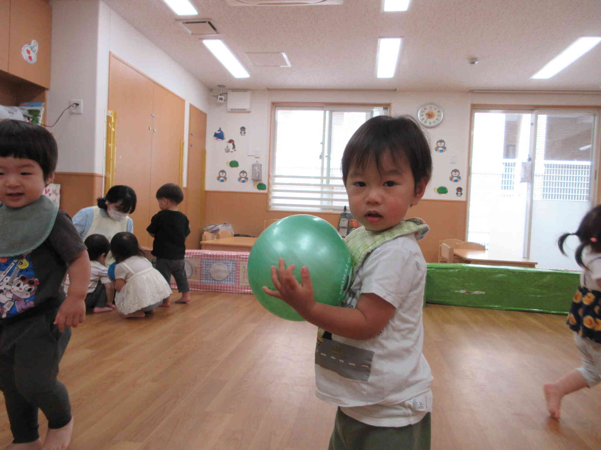 夏の室内遊び～あひる組～
