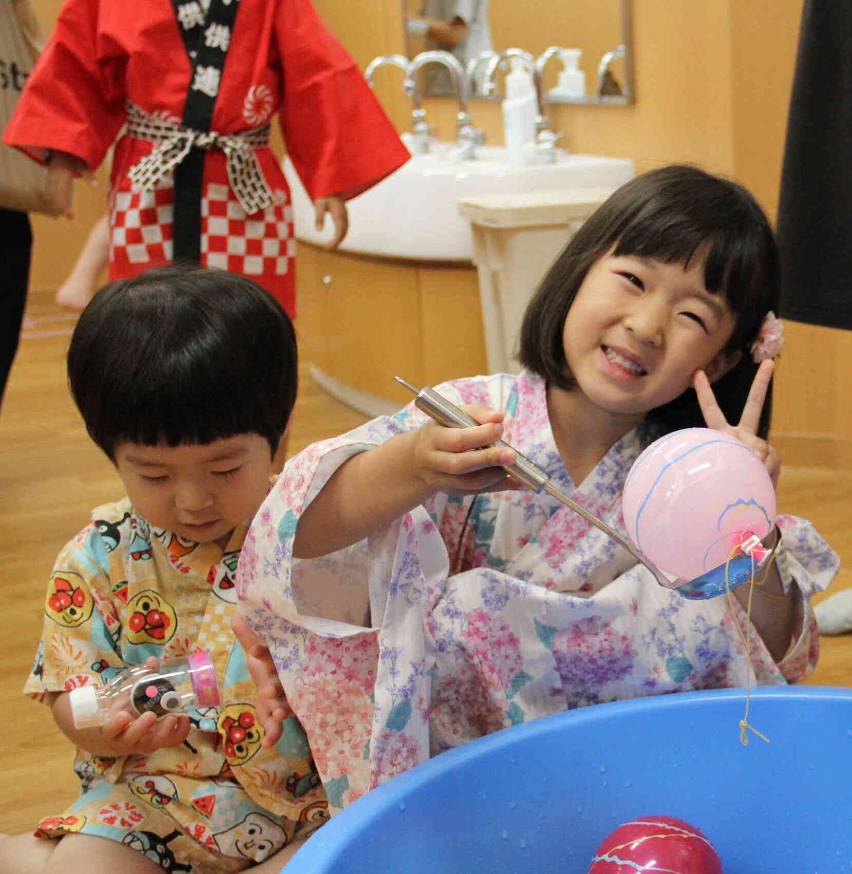 ピンクのヨーヨーかわいい♡