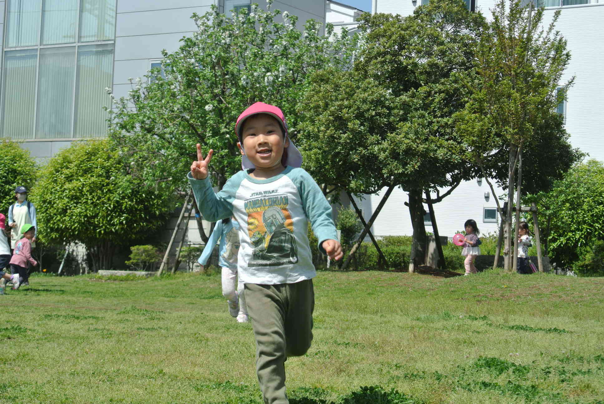 笑い声がたくさん聞こえています！