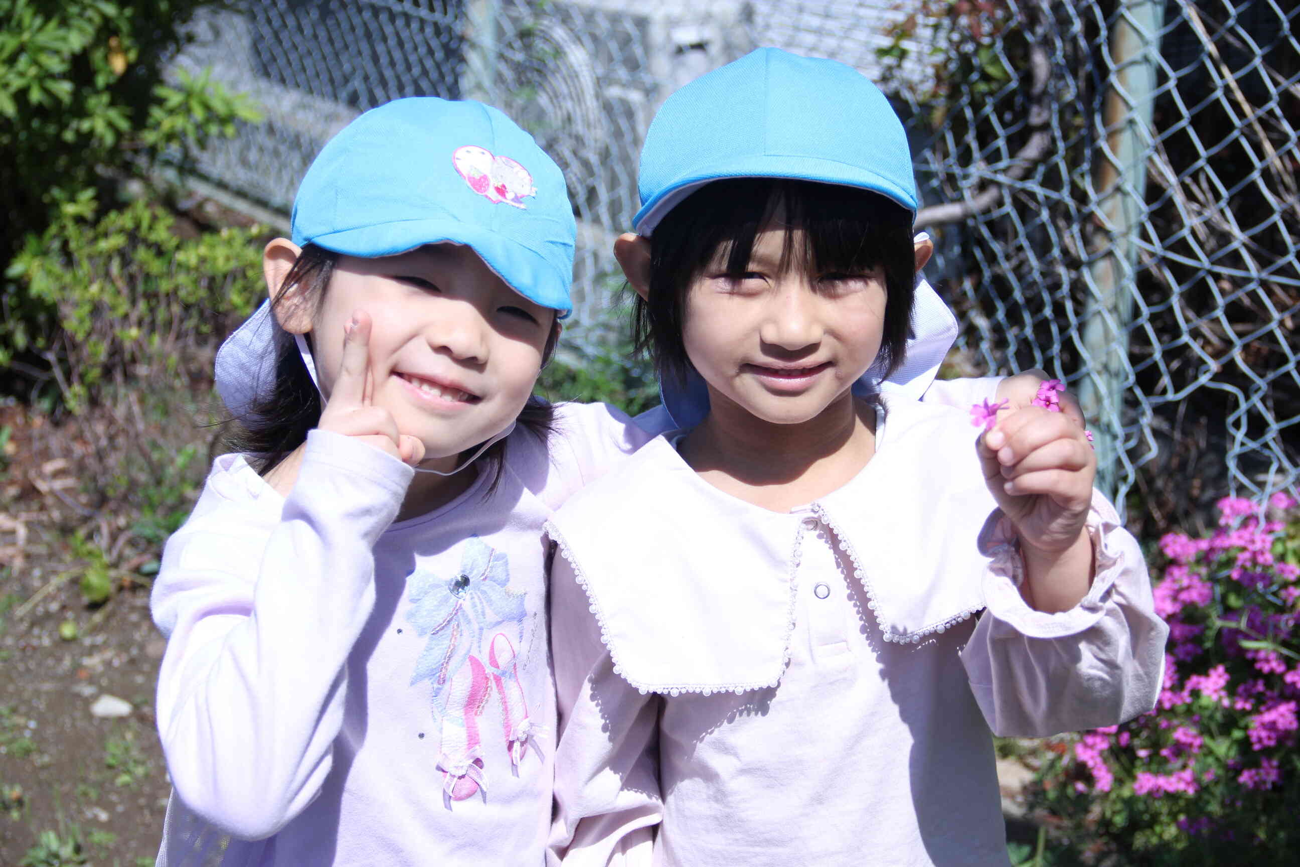 お花がきれいだね♪