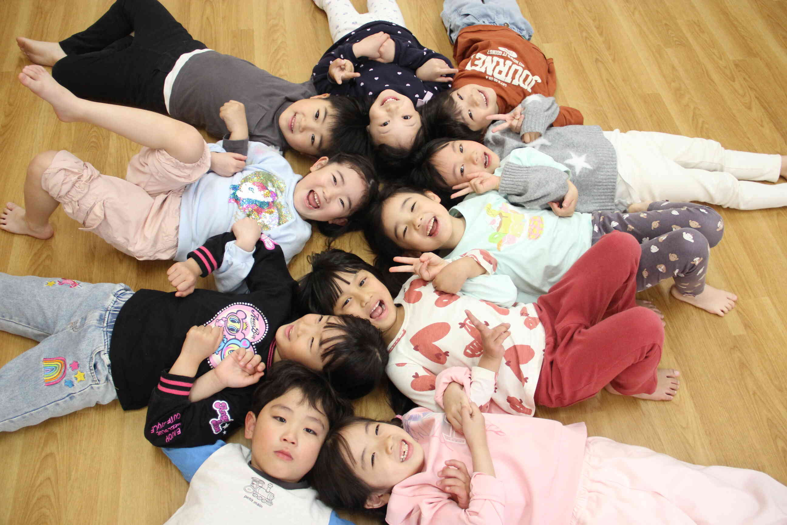 みんなでくっつき団子楽しい！！
