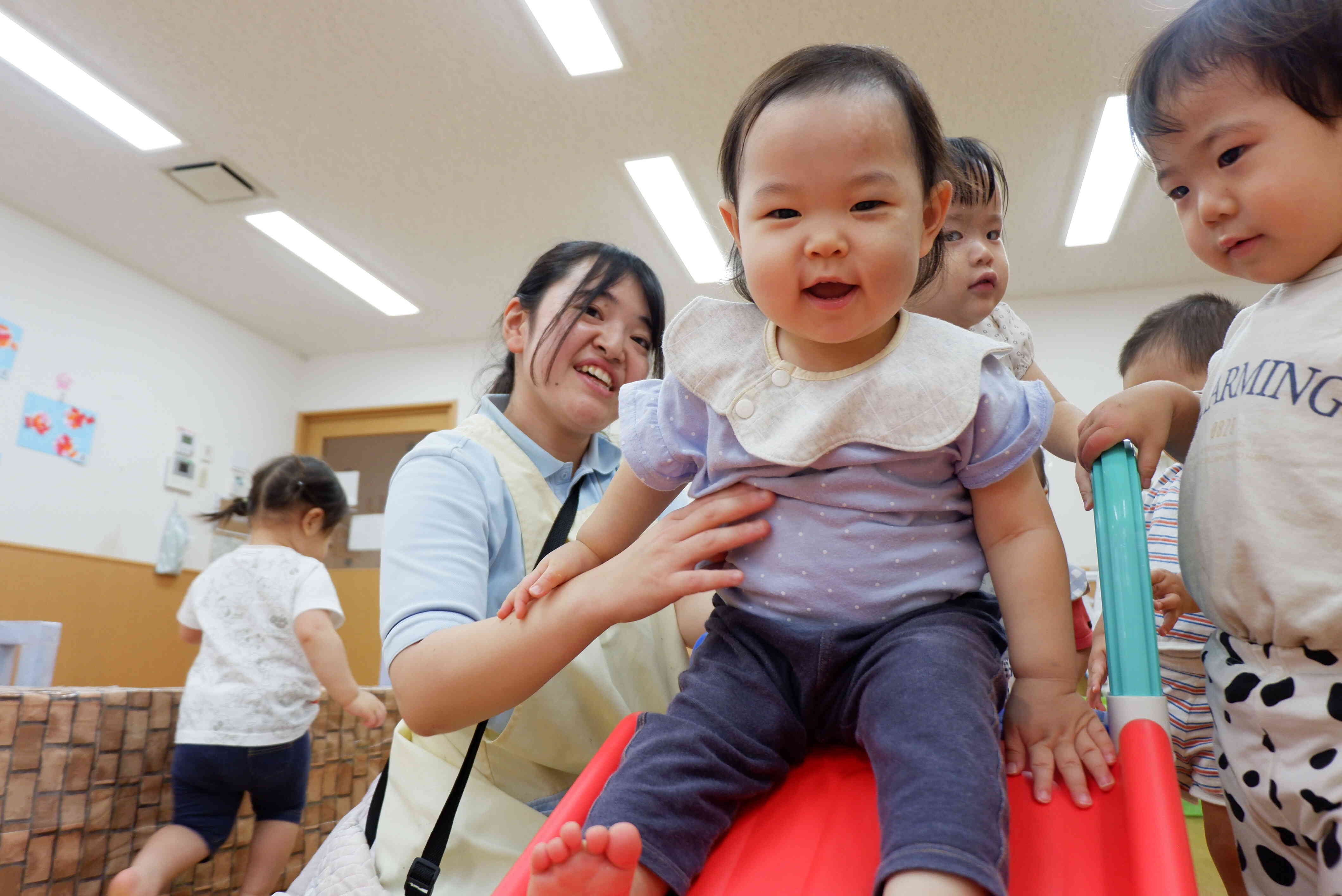８月のみんなの様子♪～１歳児・あひる組～