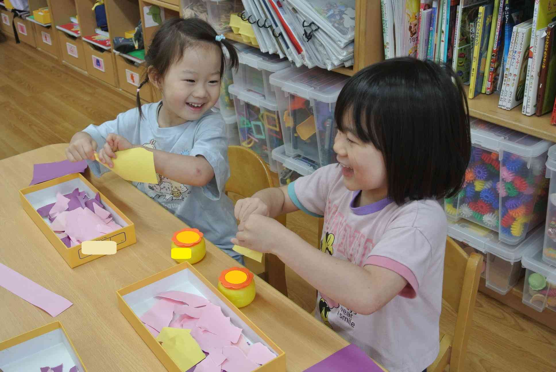 ８月の活動～３歳児・りす組～