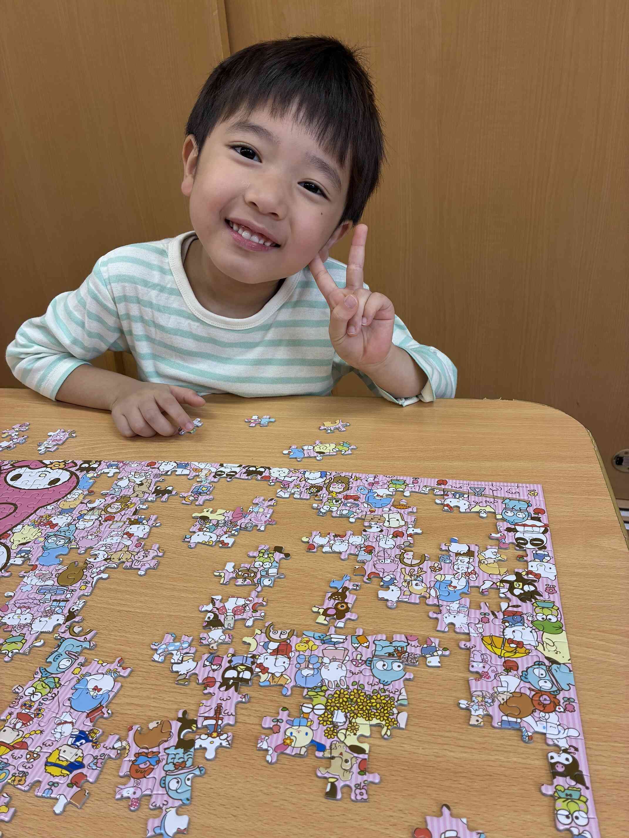 パズルブーム到来!~4歳児・ぱんだ組~