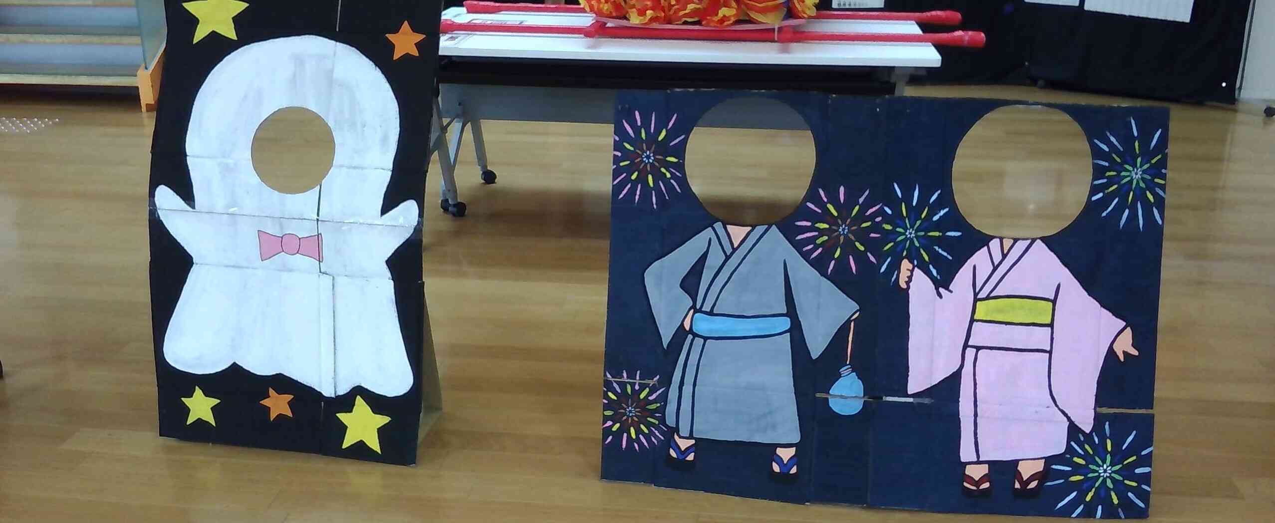 顔ハメパネルもあります。ぜひ写真を撮ってみてください。