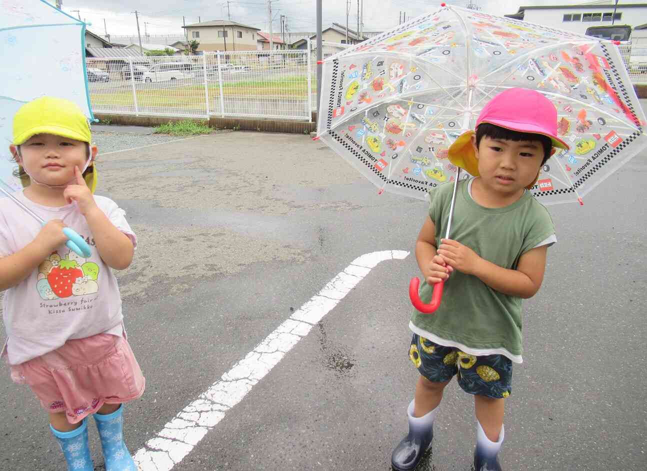 雨遊びって楽しいな。またやりたいね。