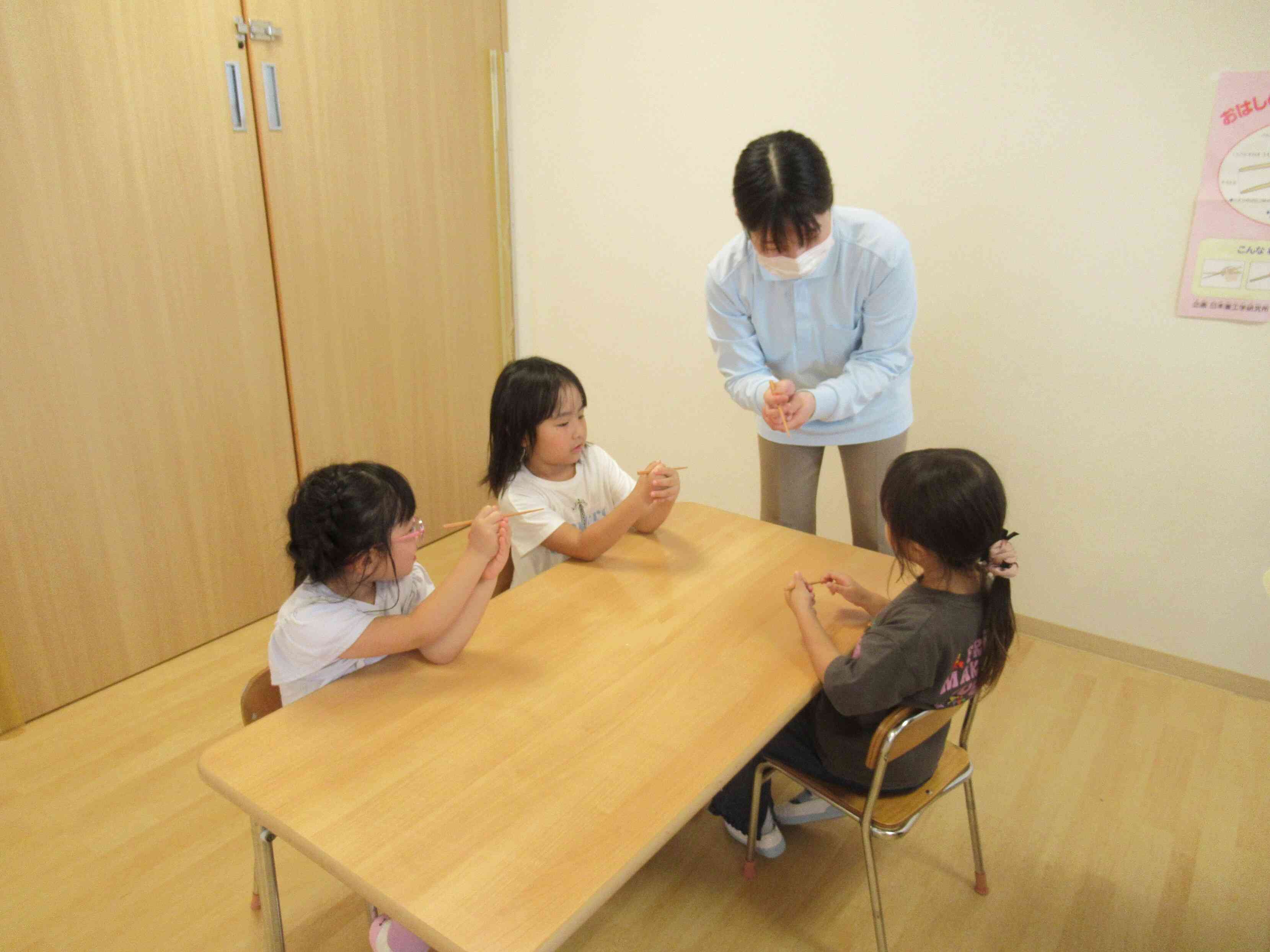 箸の正しい持ち方について（ぱんだ組）