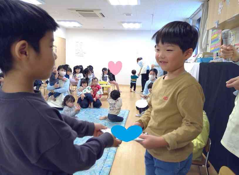 「お誕生日おめでとう。」「ありがとう。」