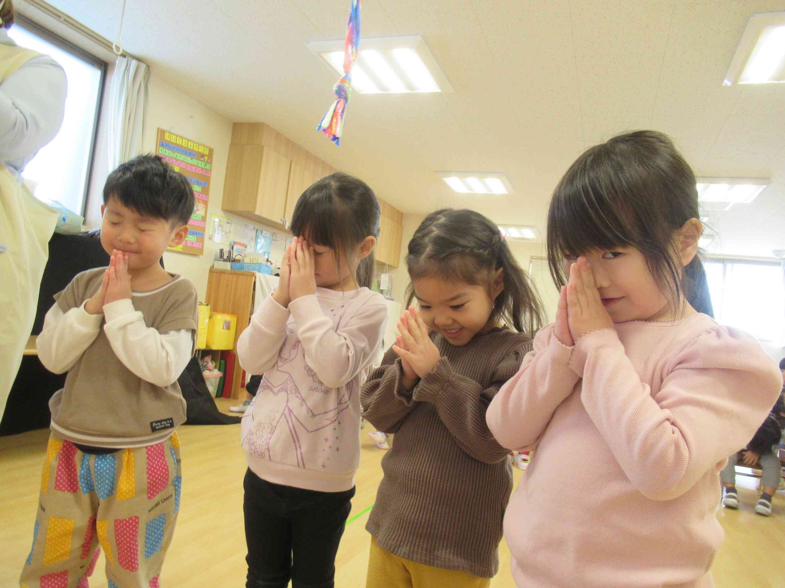 ぱんだ組さんもお参り