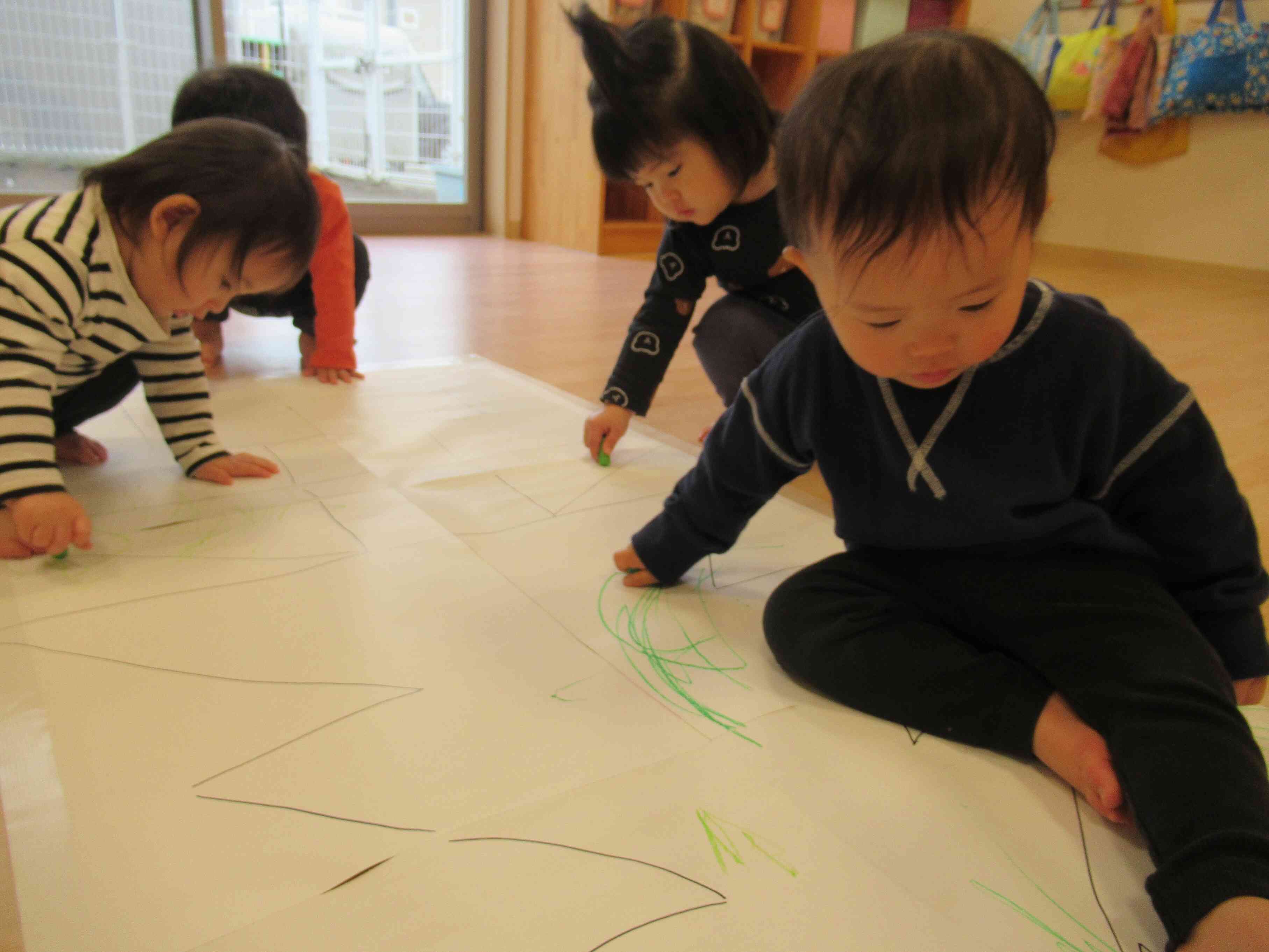 みんなで作ったクリスマスツリー！