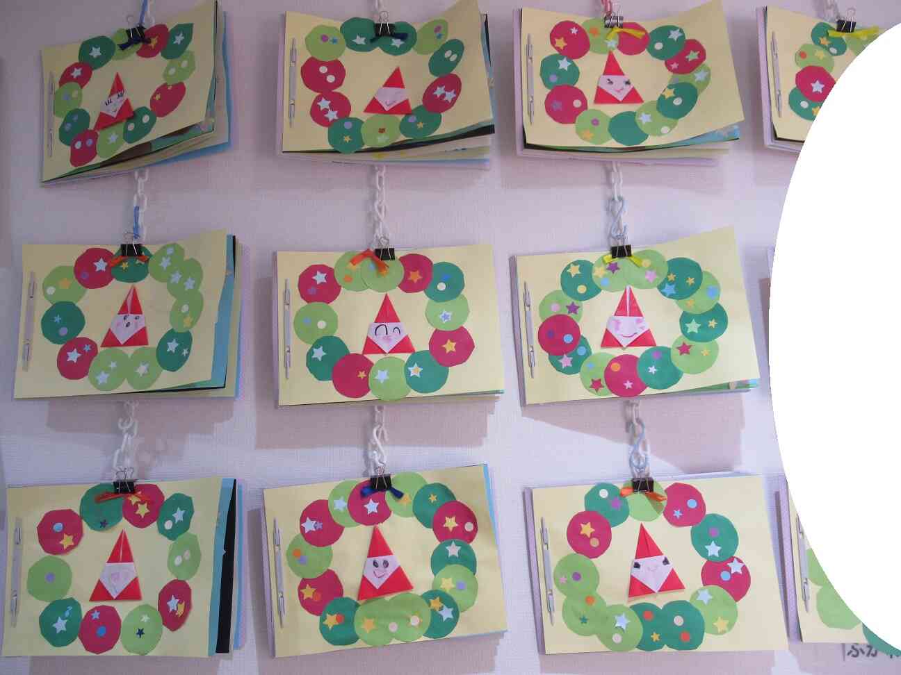 サンタさんとクリスマスリース～ぱんだ組