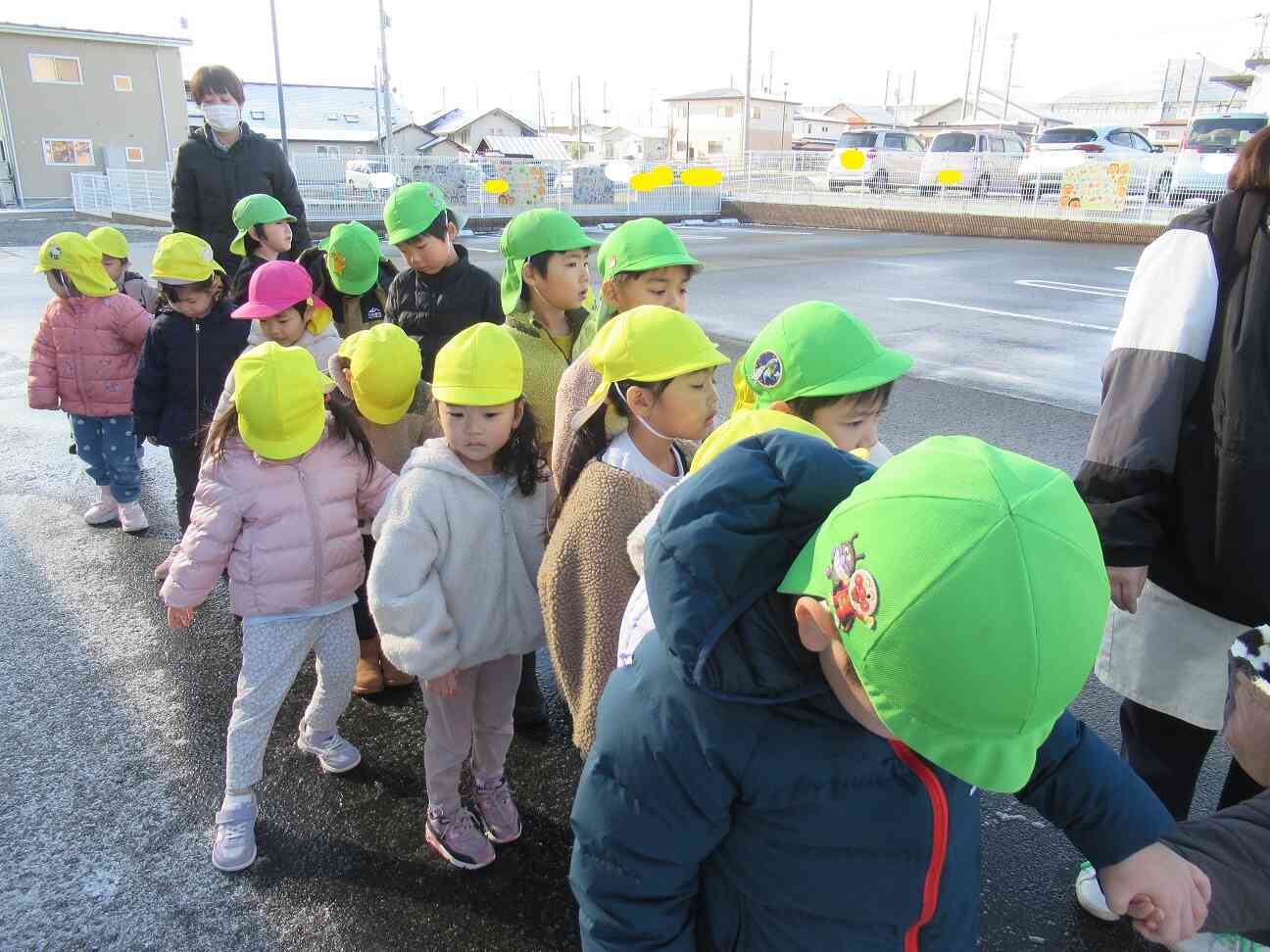 きりん組さんとお散歩楽しいな～りす組