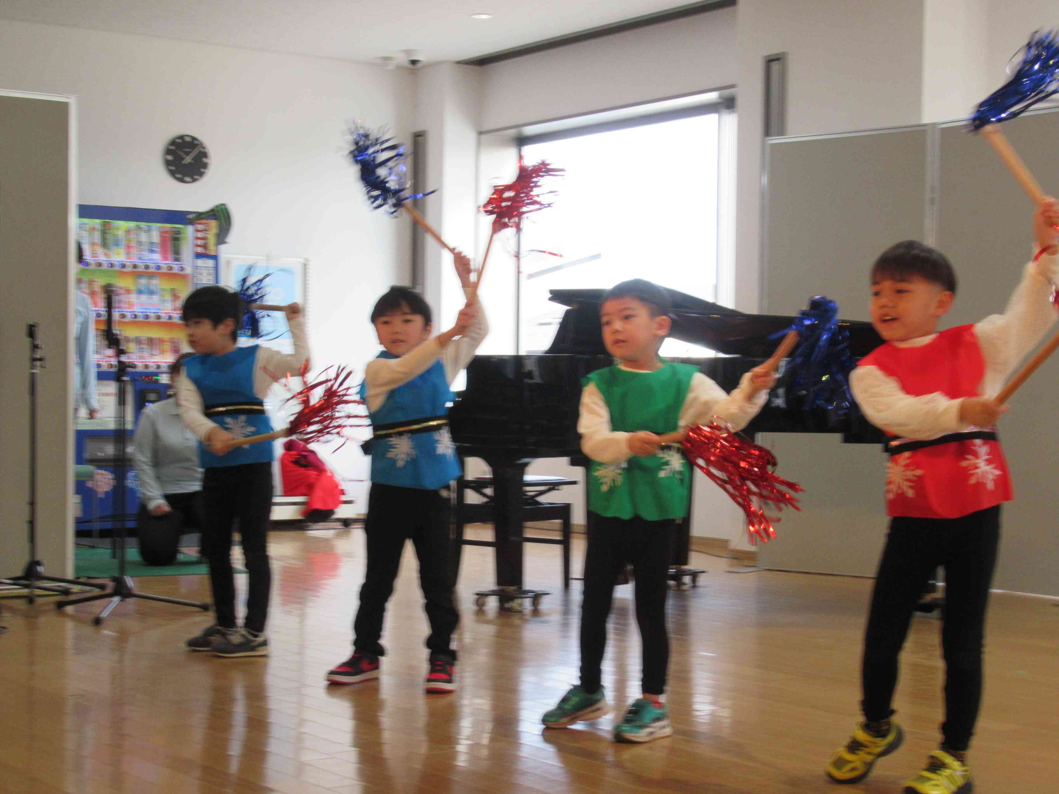 力いっぱい踊りました。