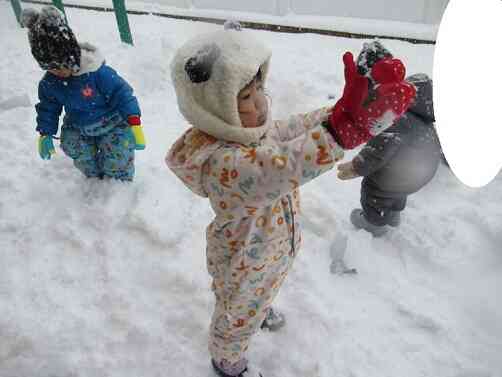 楽しい雪遊び！（うさぎ組）