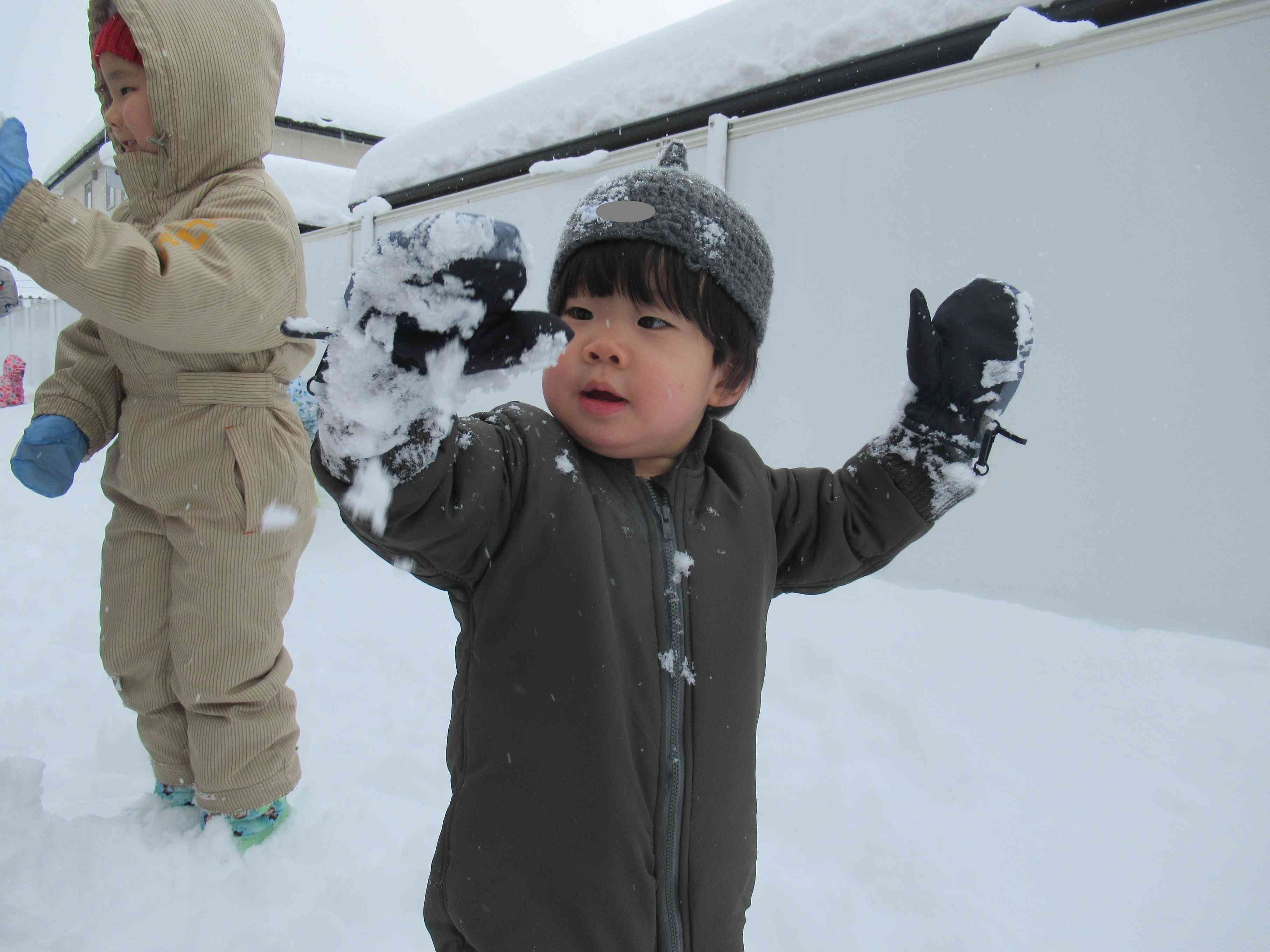 待ちに待った雪遊び！（あひる組）