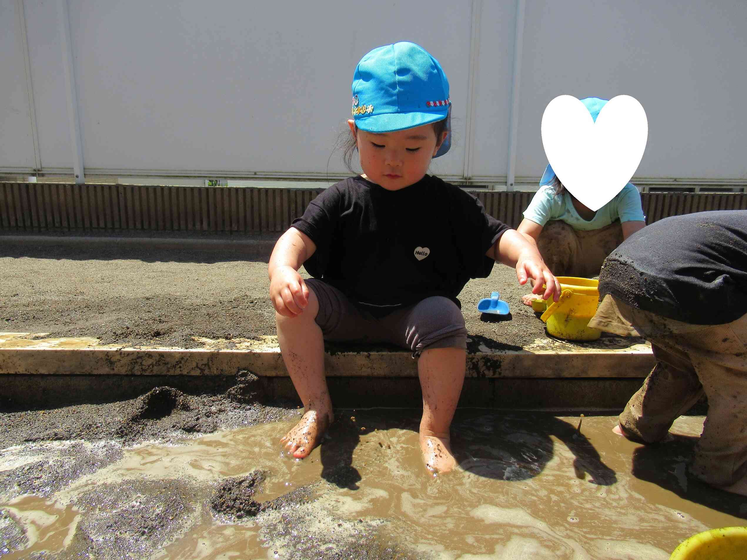 泥の温泉楽しいね