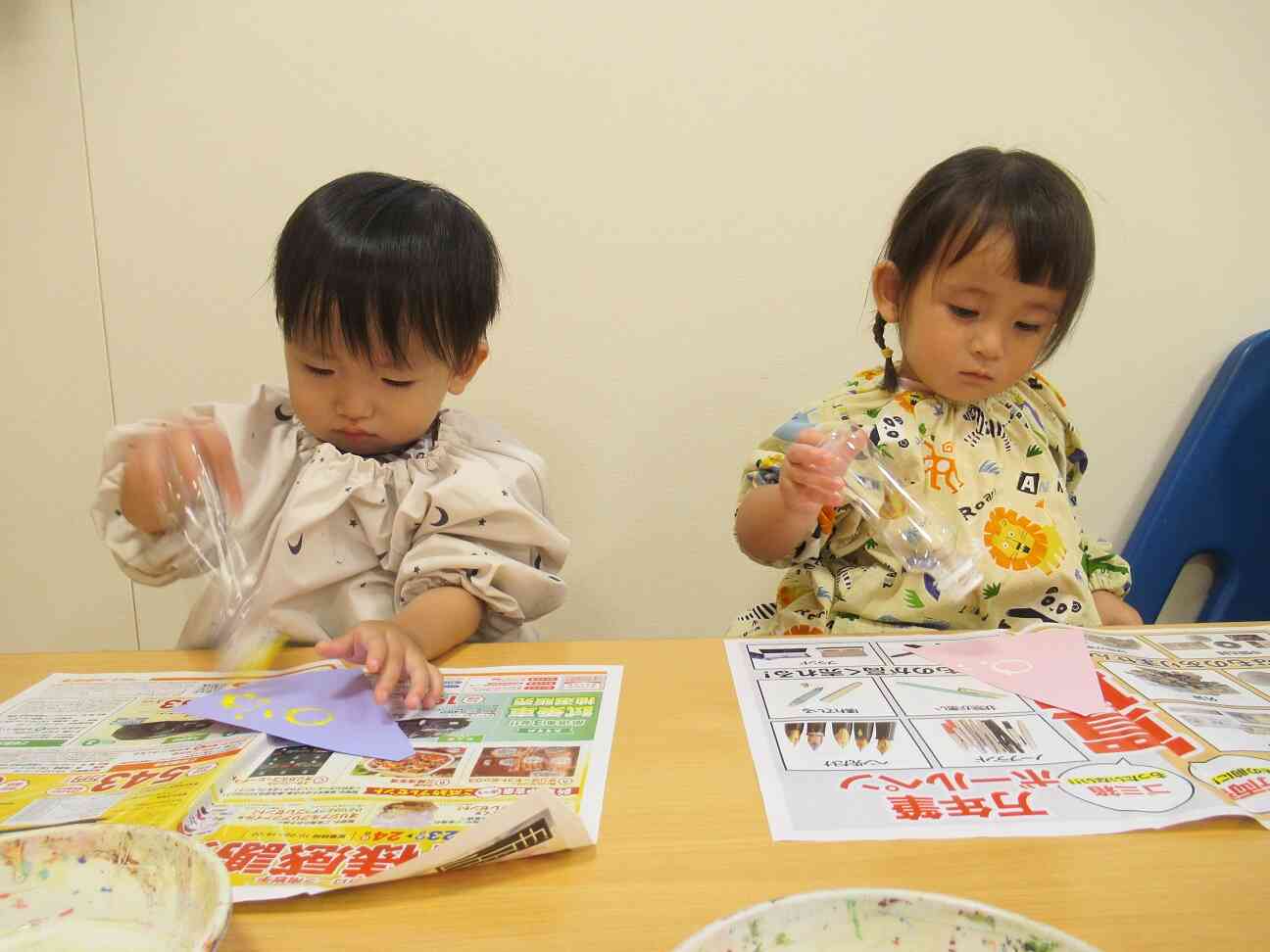 おばけつくったよ～あひるぐみ１歳児