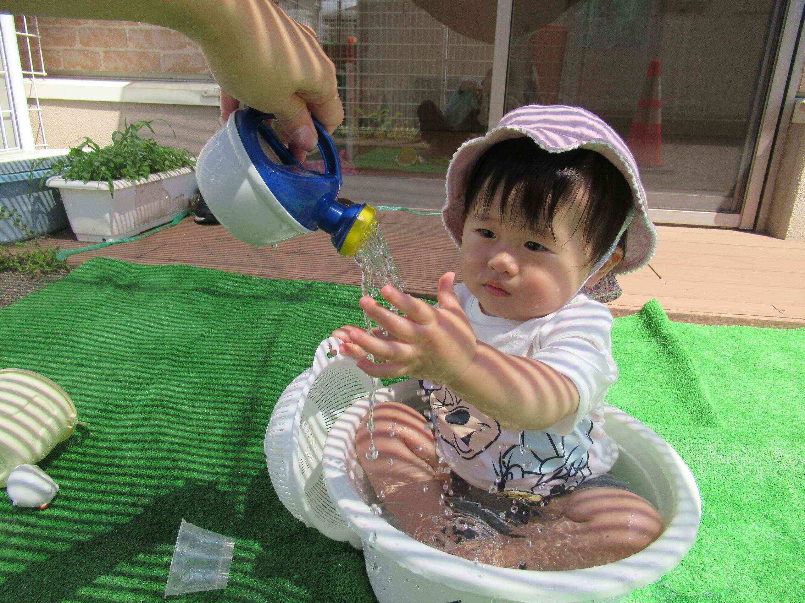 水遊び楽しかったね!(ひよこ組)