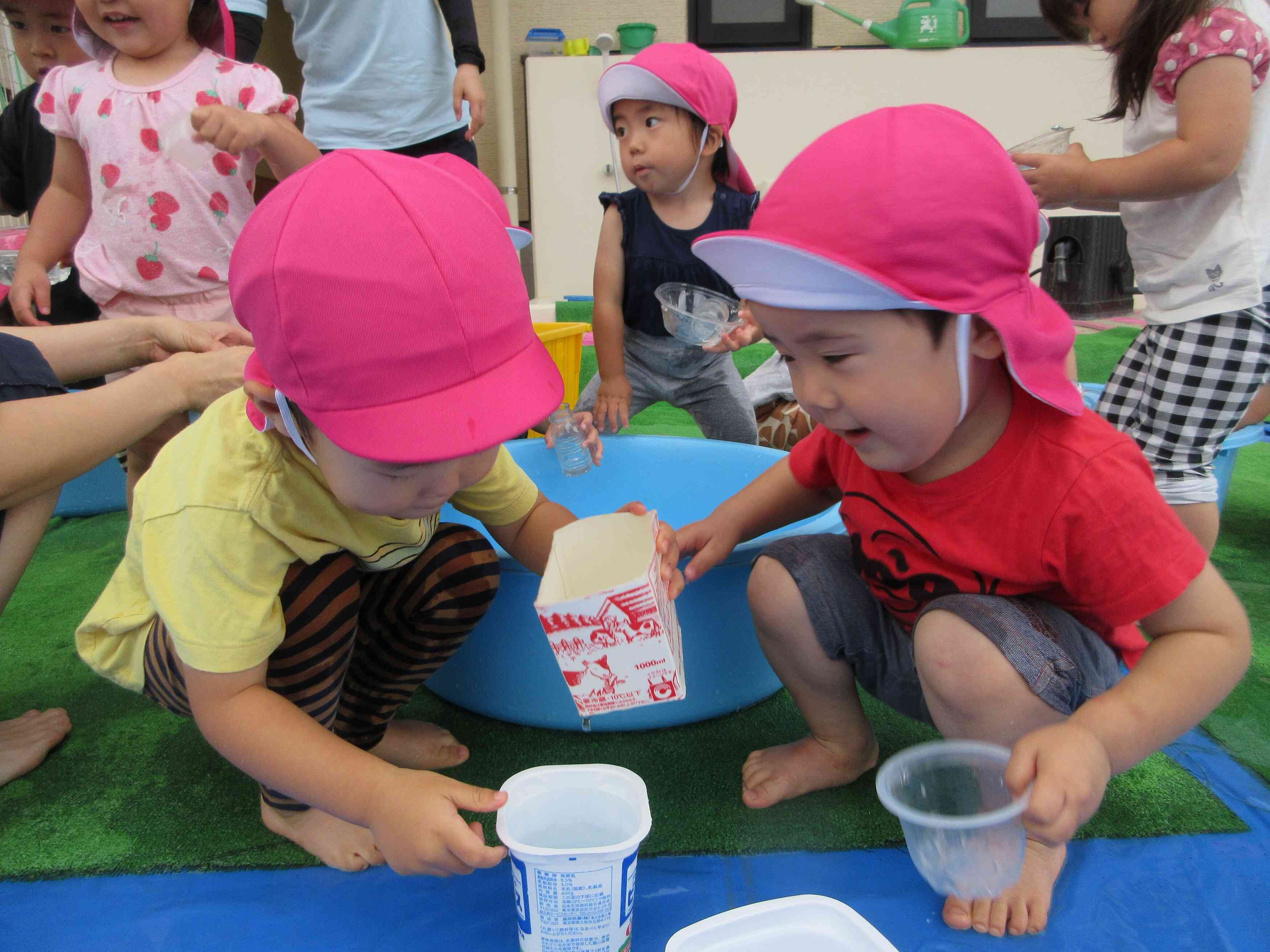 水遊び～うさぎ組～｜ニチイキッズ山形まえた保育園｜ニチイキッズ