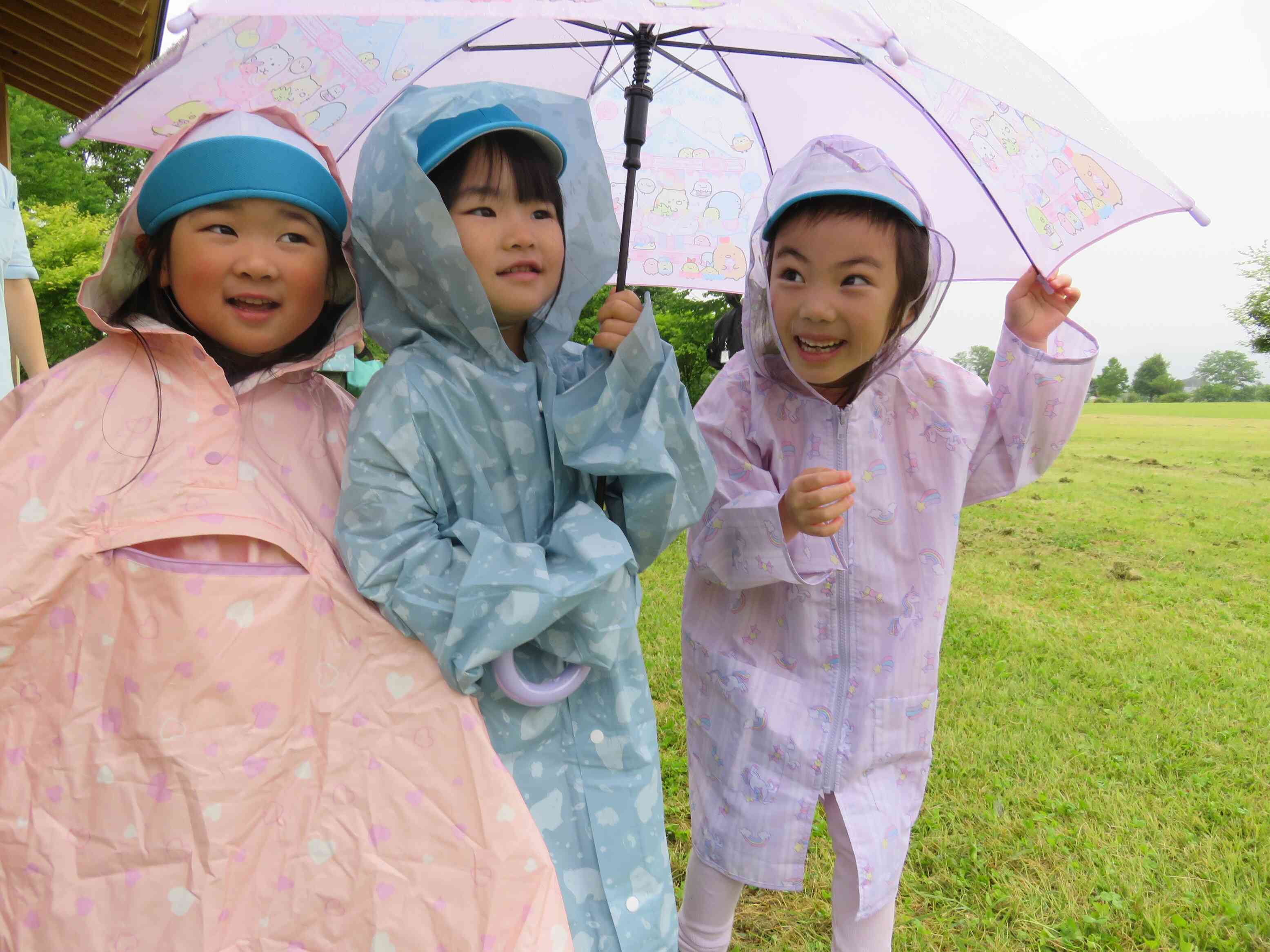 雨もたのしいね！