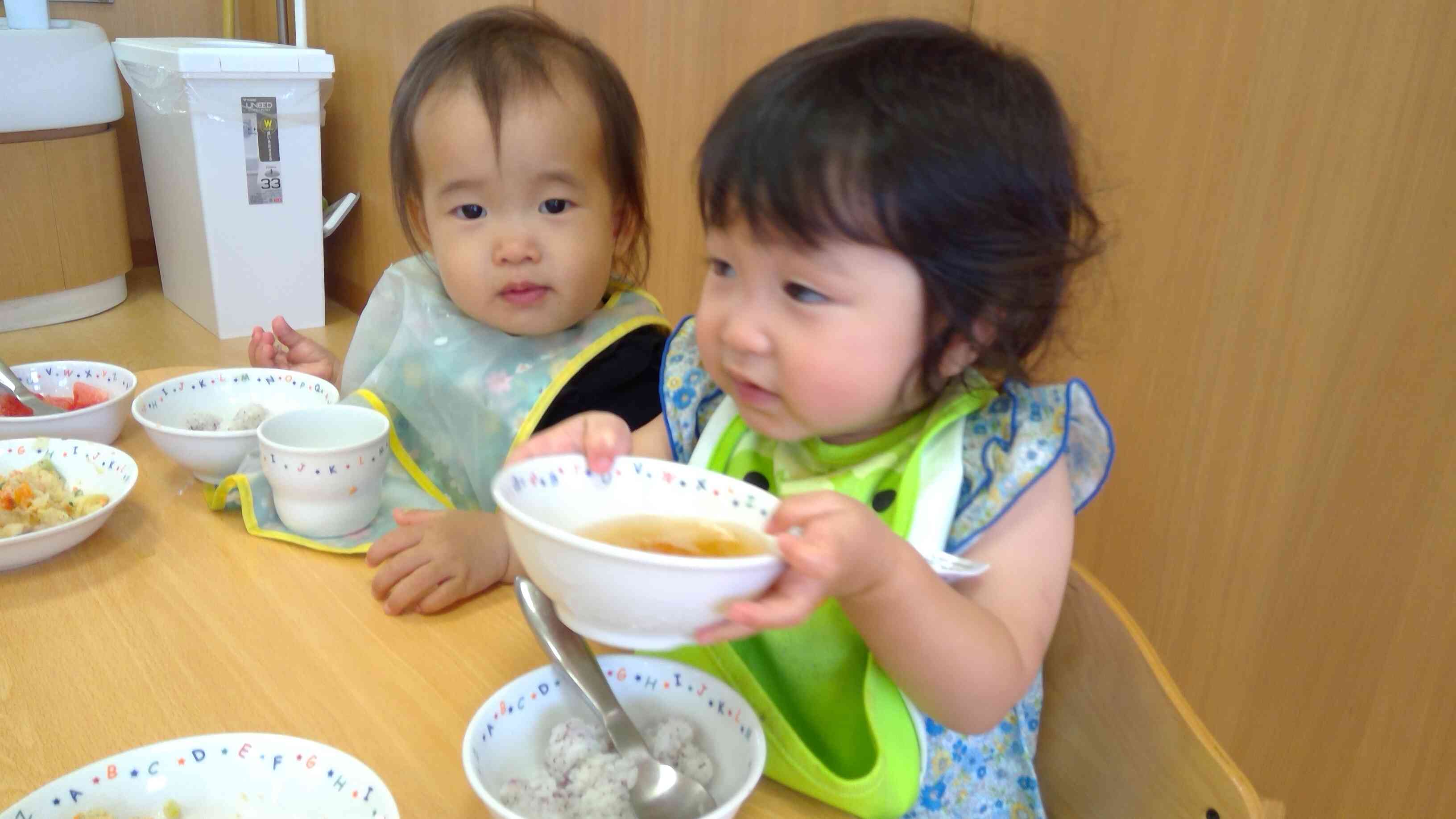 お野菜たっぷりのスープ美味しいね