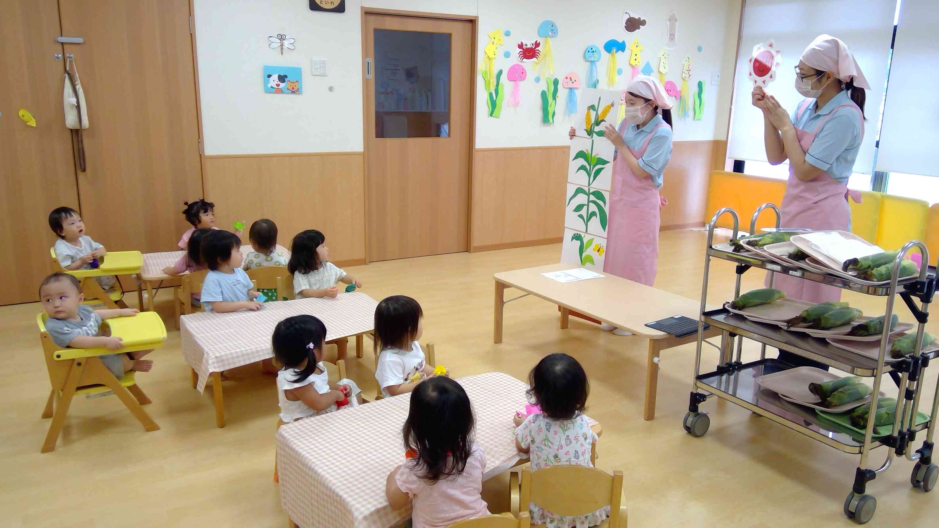 とうもろこし大きくなあれ！