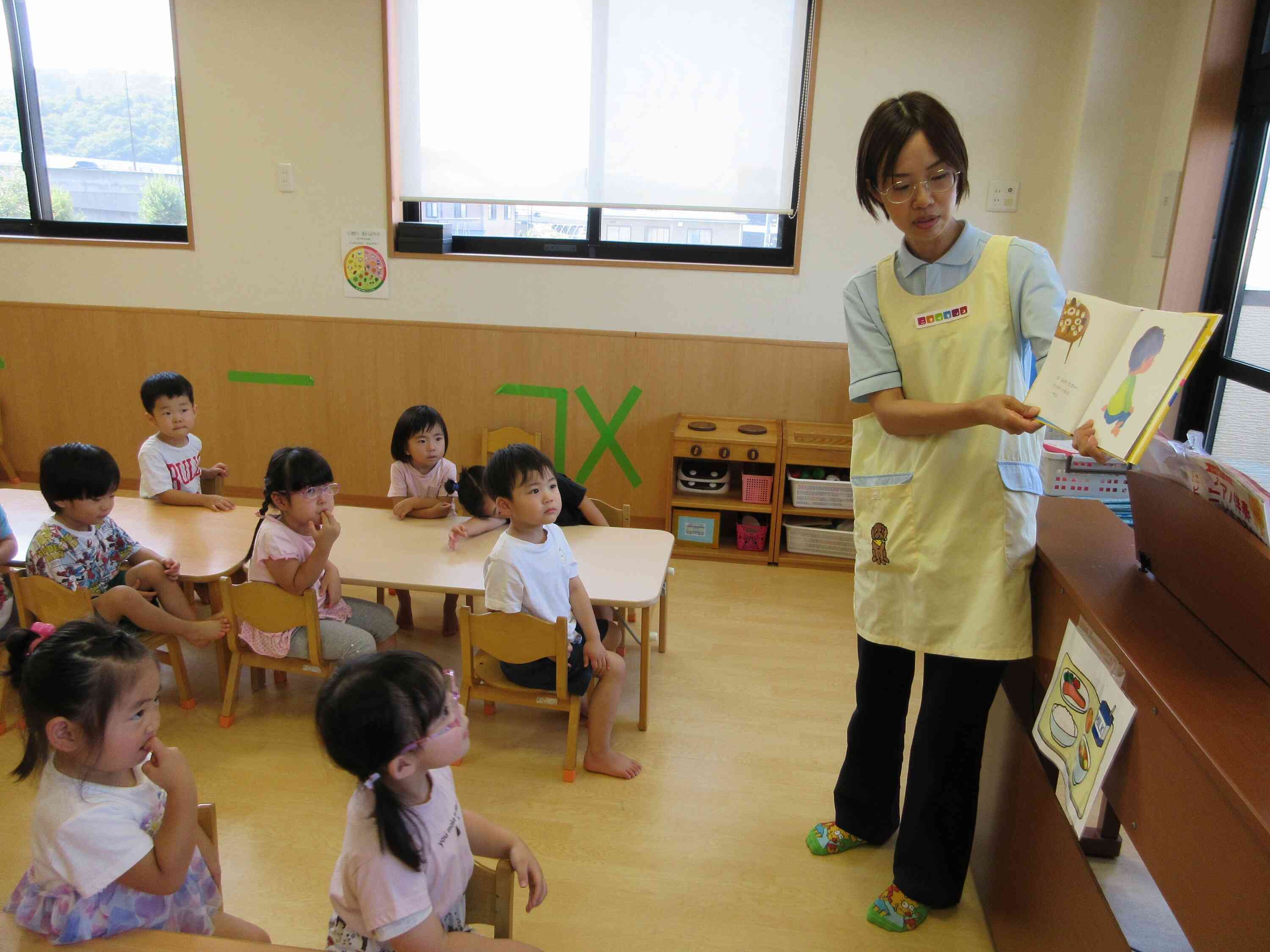 絵本で、歯磨きのお勉強