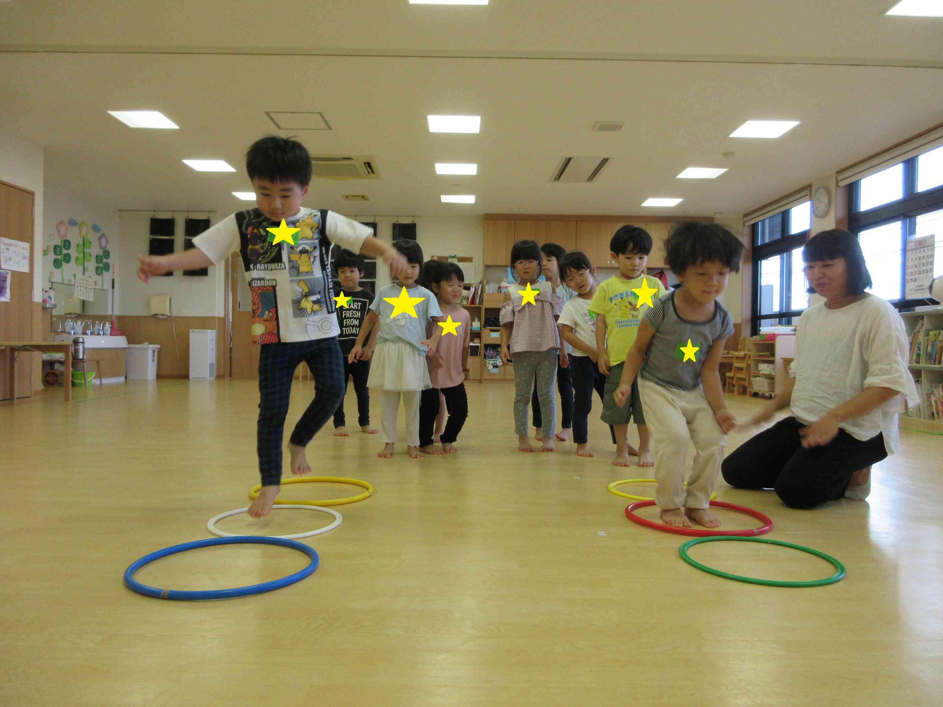 音楽に合わせてジャンプ！