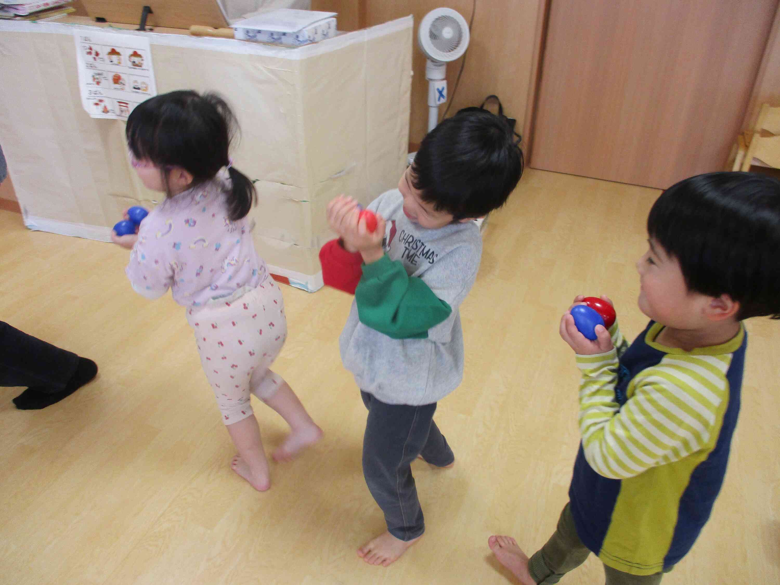 卵マラカス楽しいね！