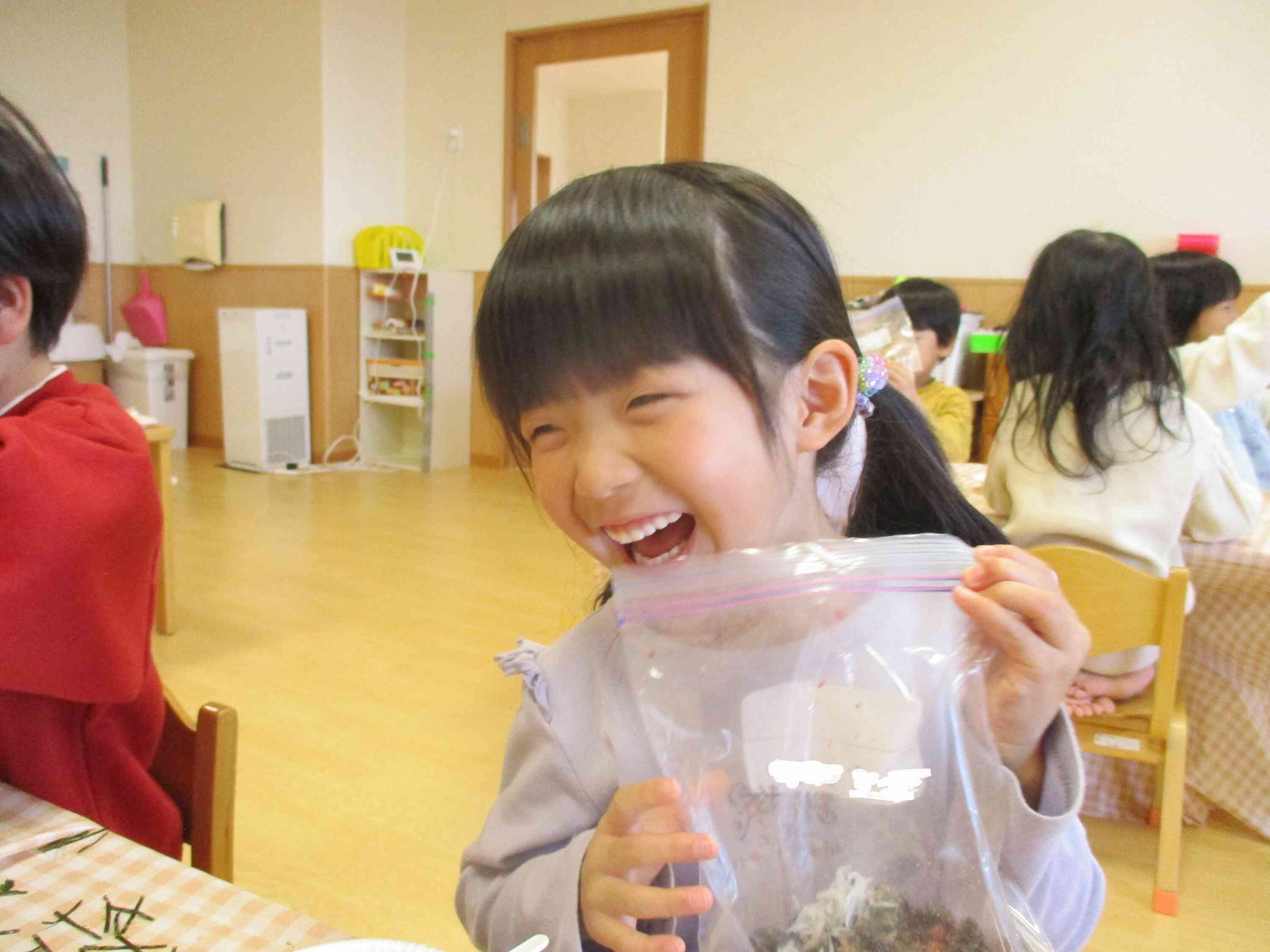 ふりかけ作り楽しいね