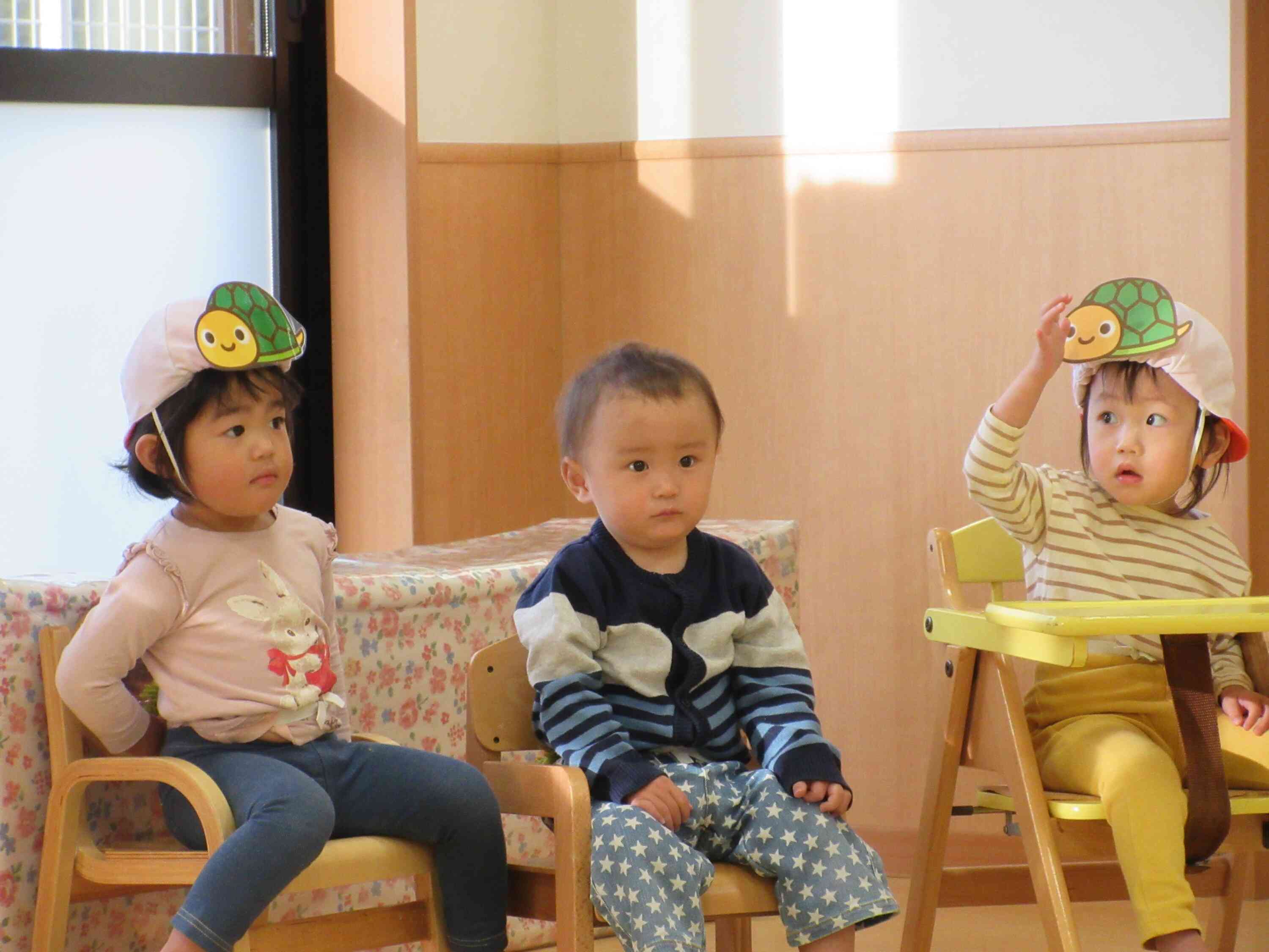 ちょっとだけドキドキした様子も見られます。