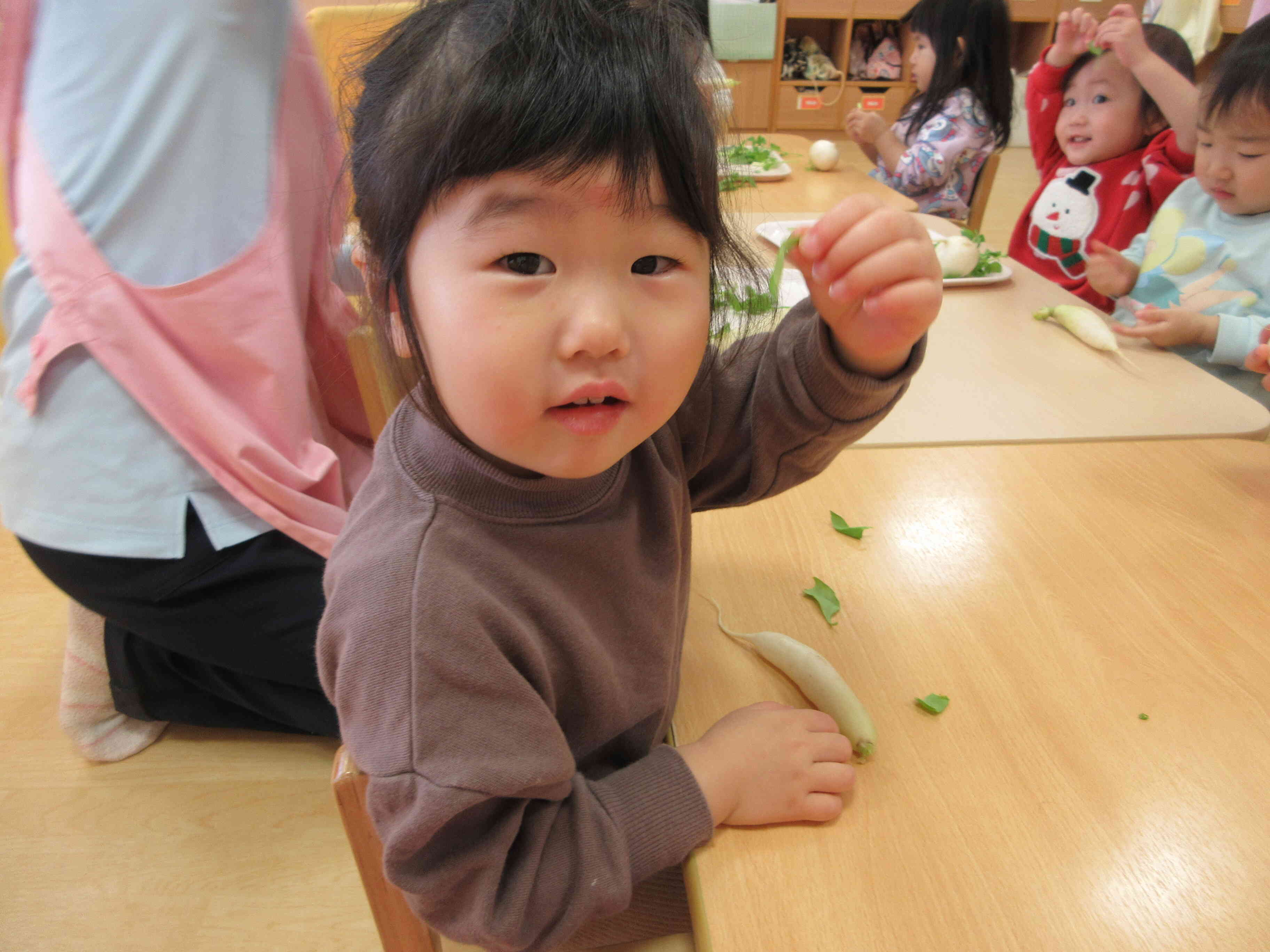 上手にちぎれたよ