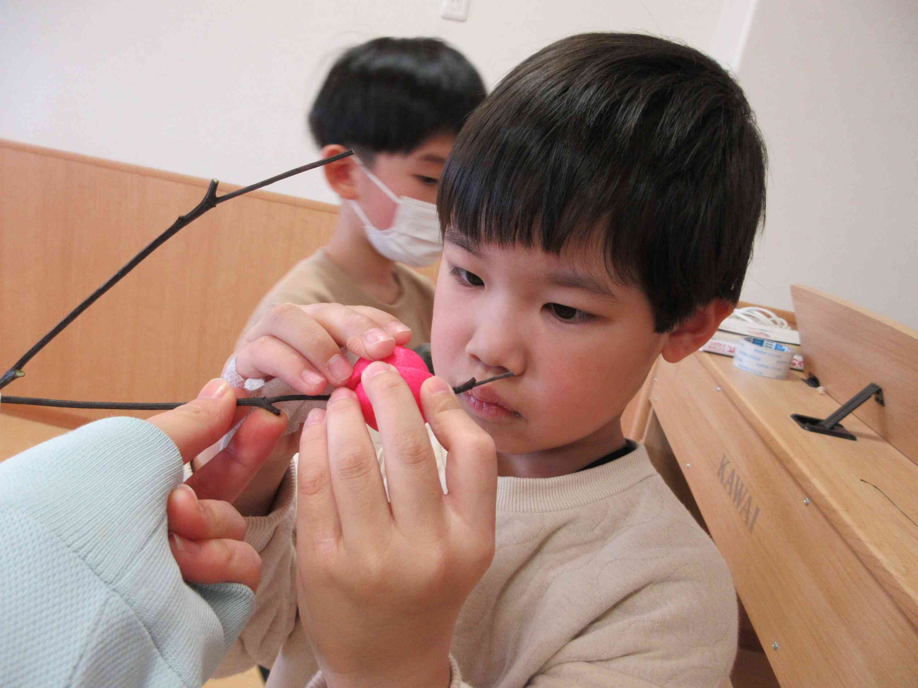 お団子を飾ってみよう！