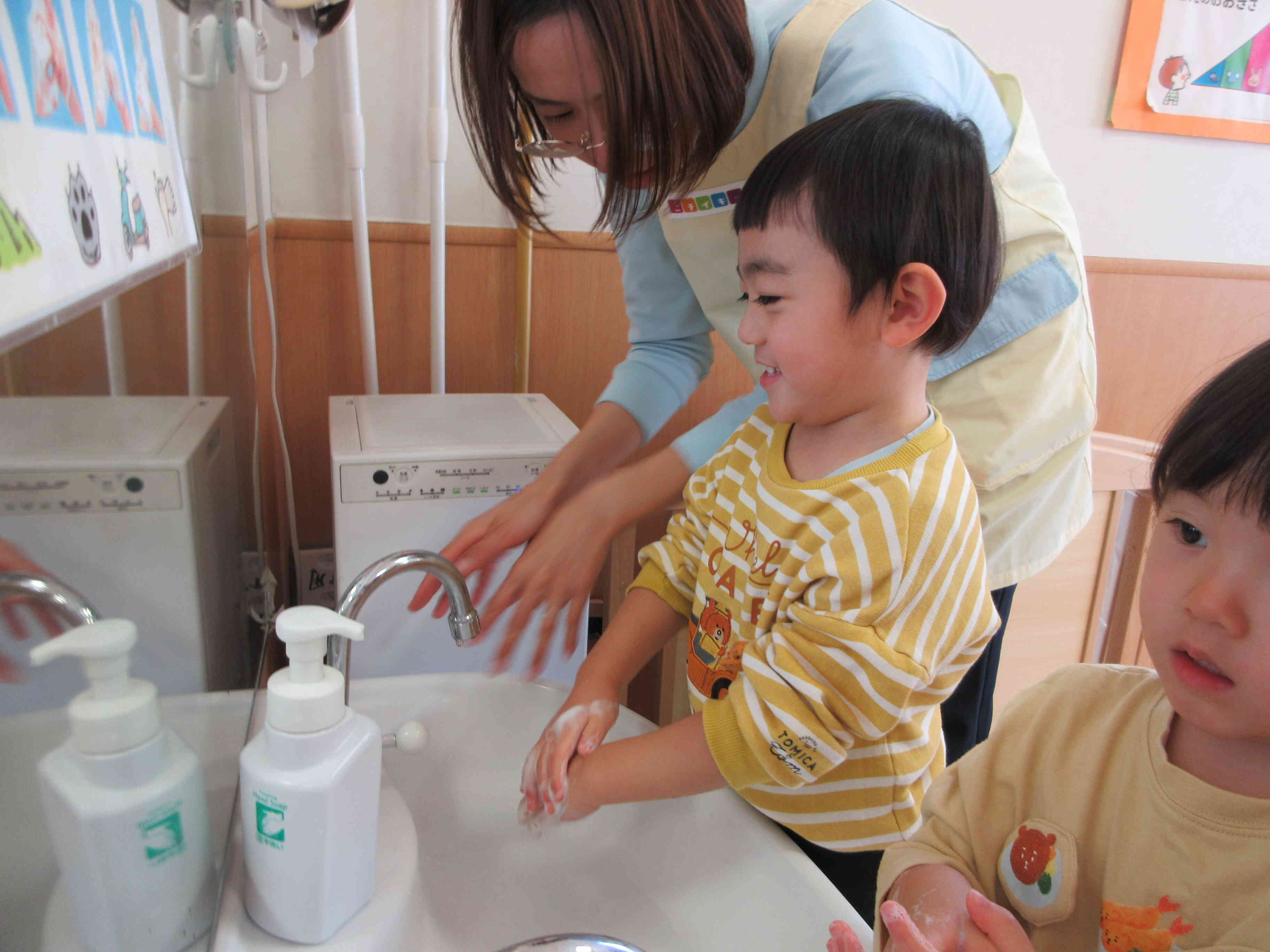 あわあわ手洗い♪