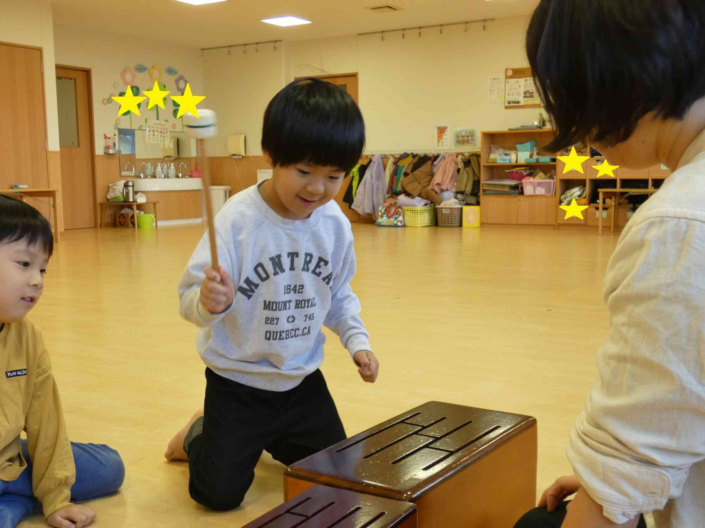 木の楽器はどんな音が出るのかな？？