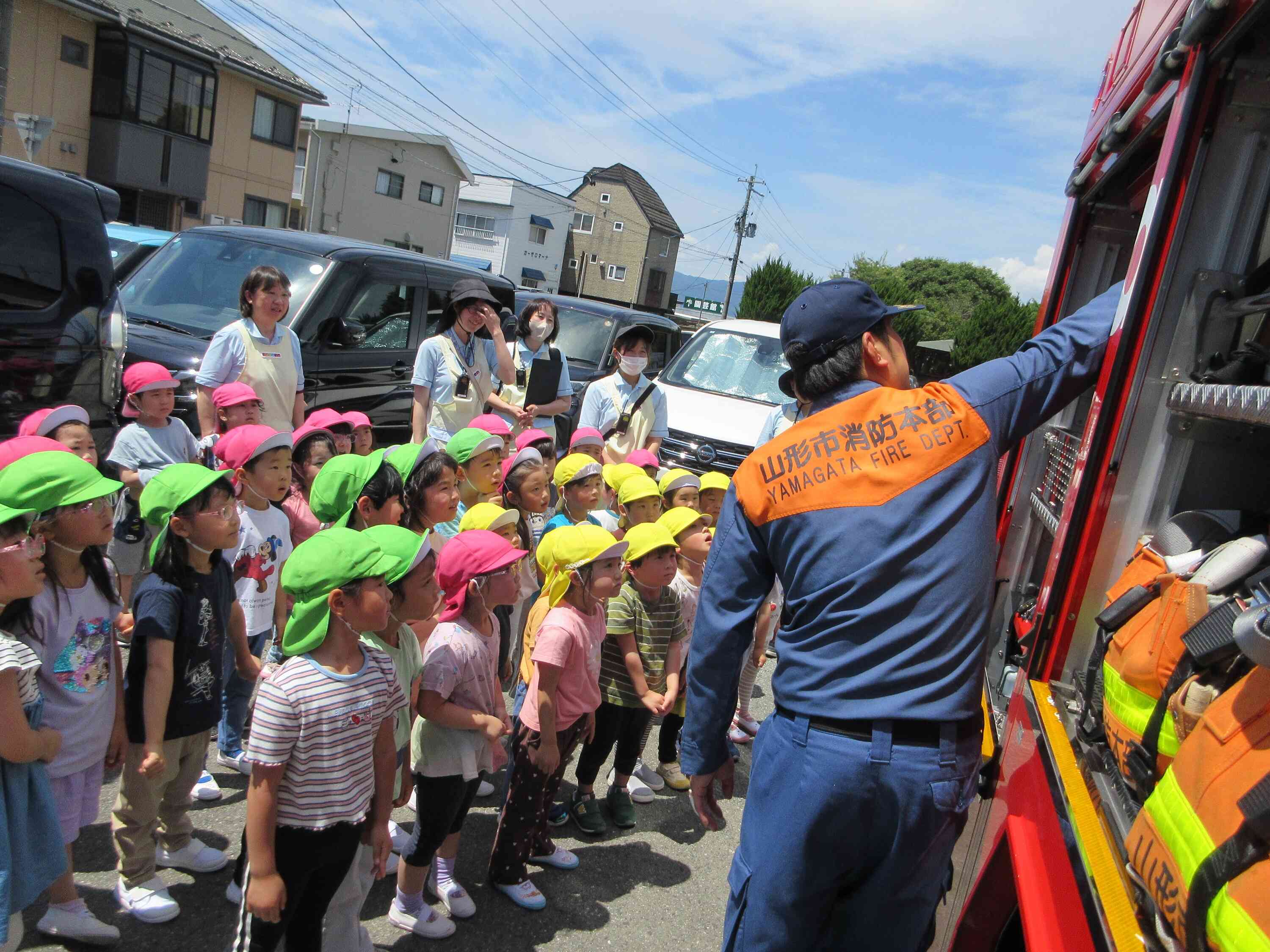 消防車の中は？？